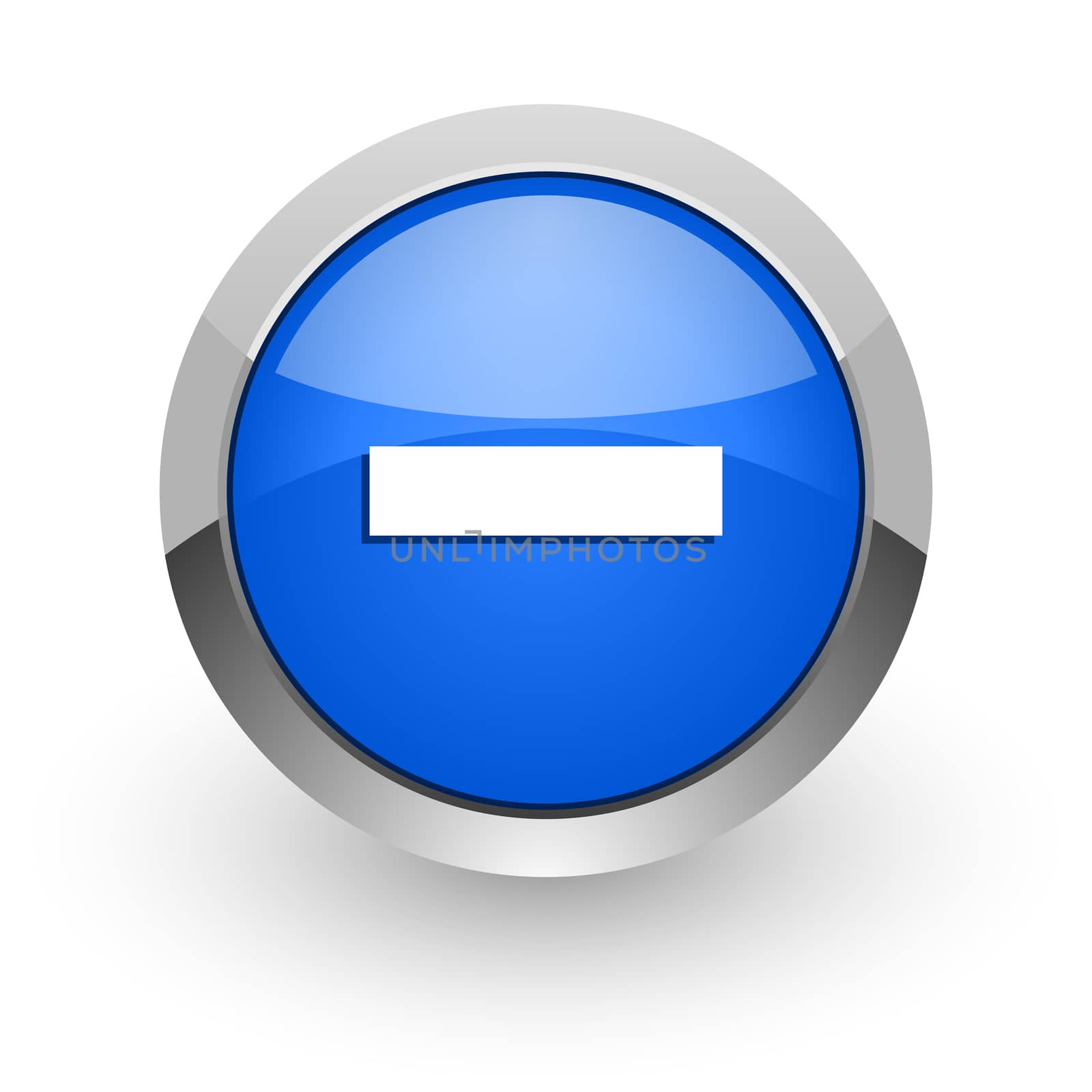 blue glossy web icon