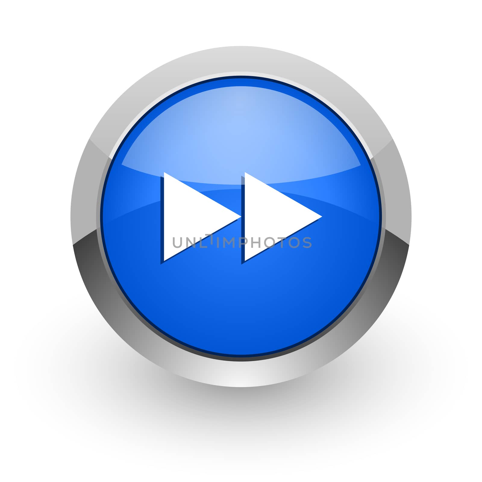 blue glossy web icon