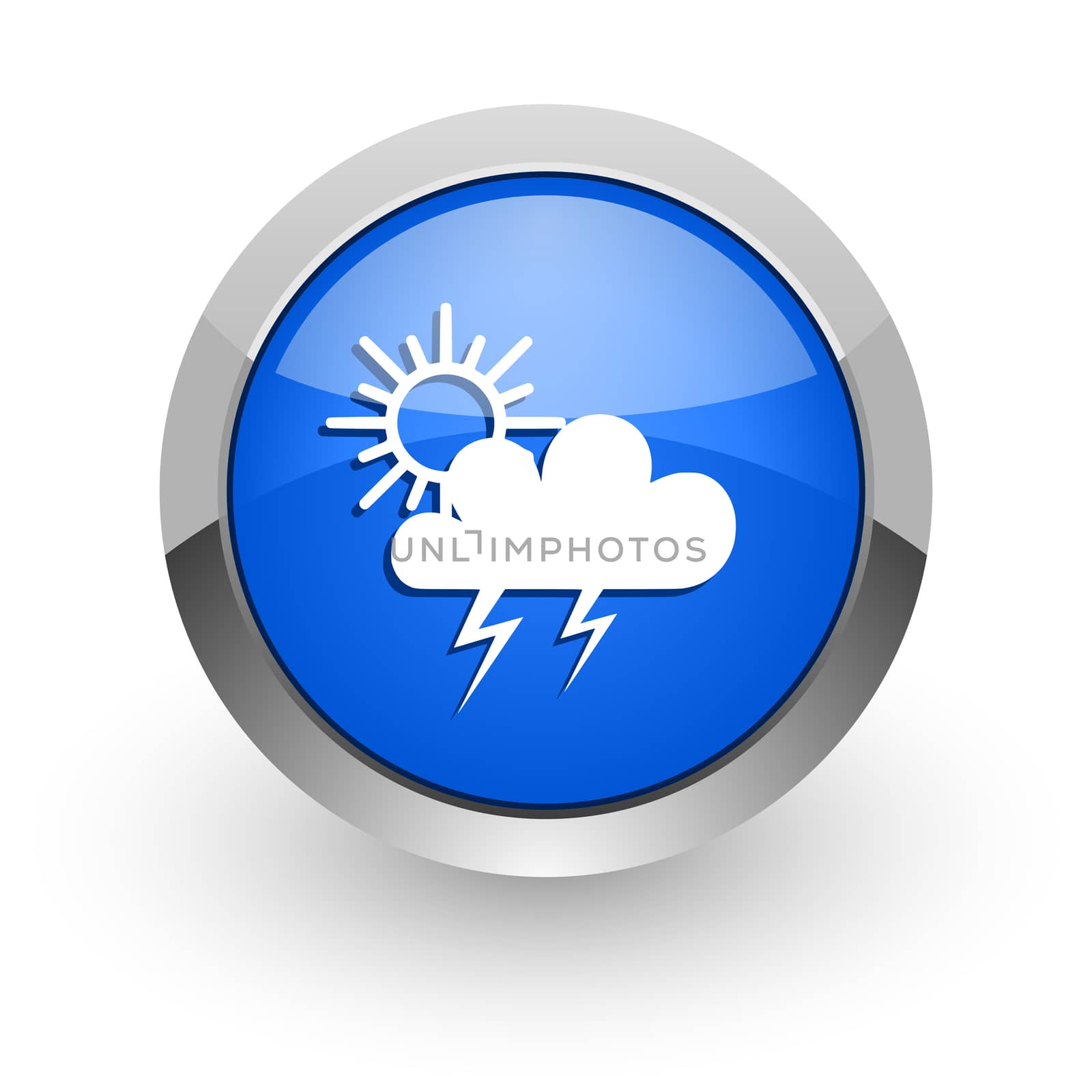 blue glossy web icon