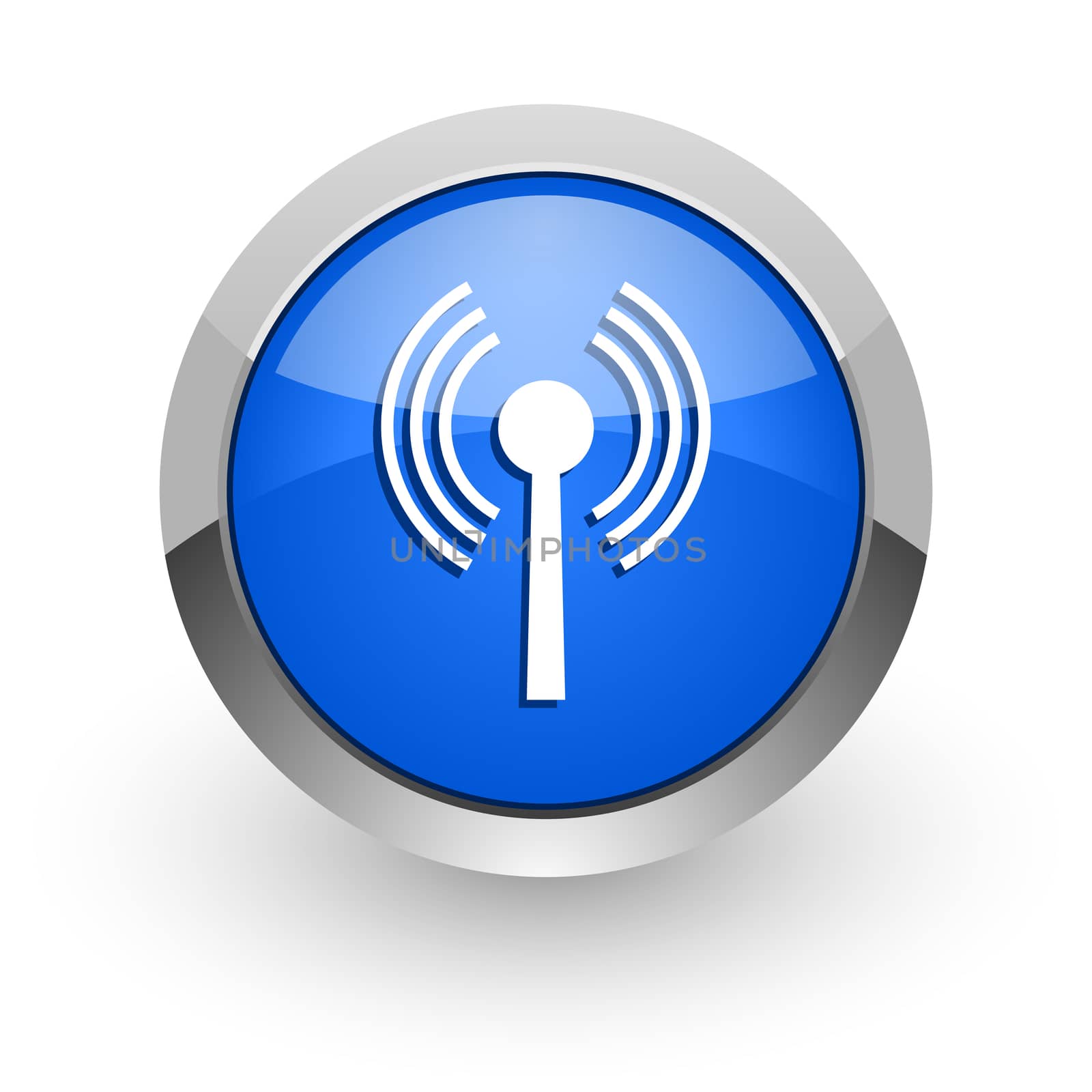 blue glossy web icon