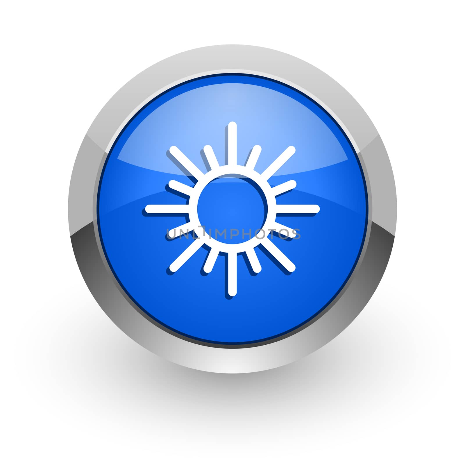 blue glossy web icon