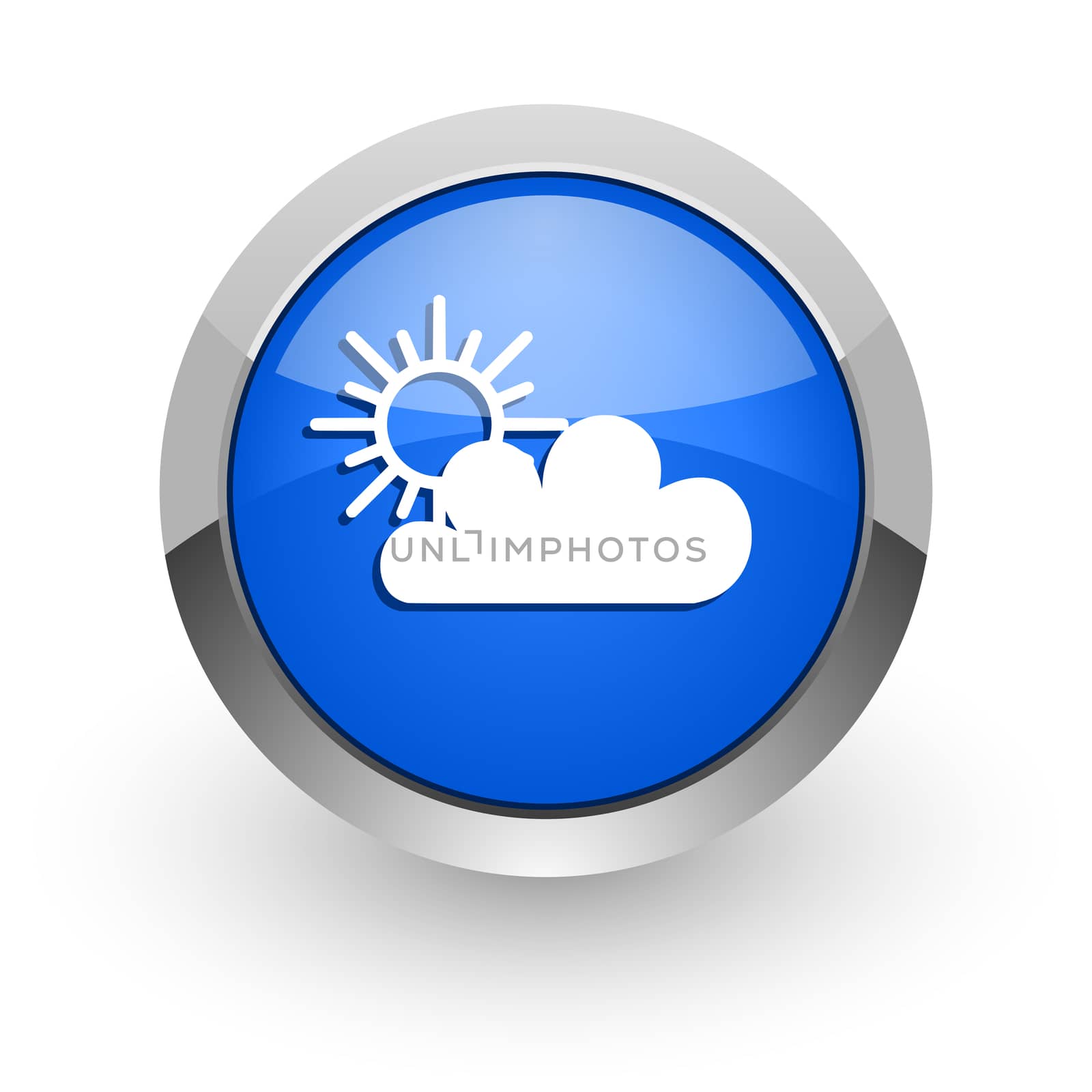 blue glossy web icon