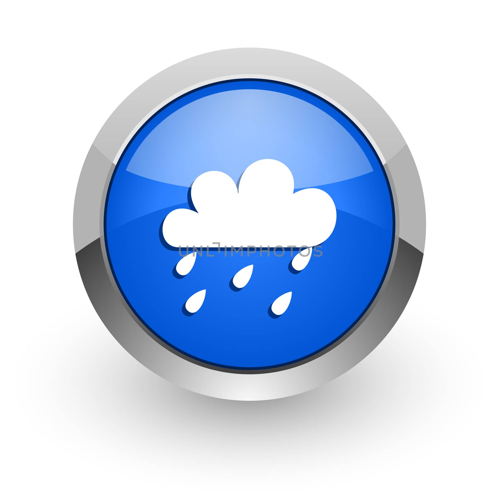 blue glossy web icon