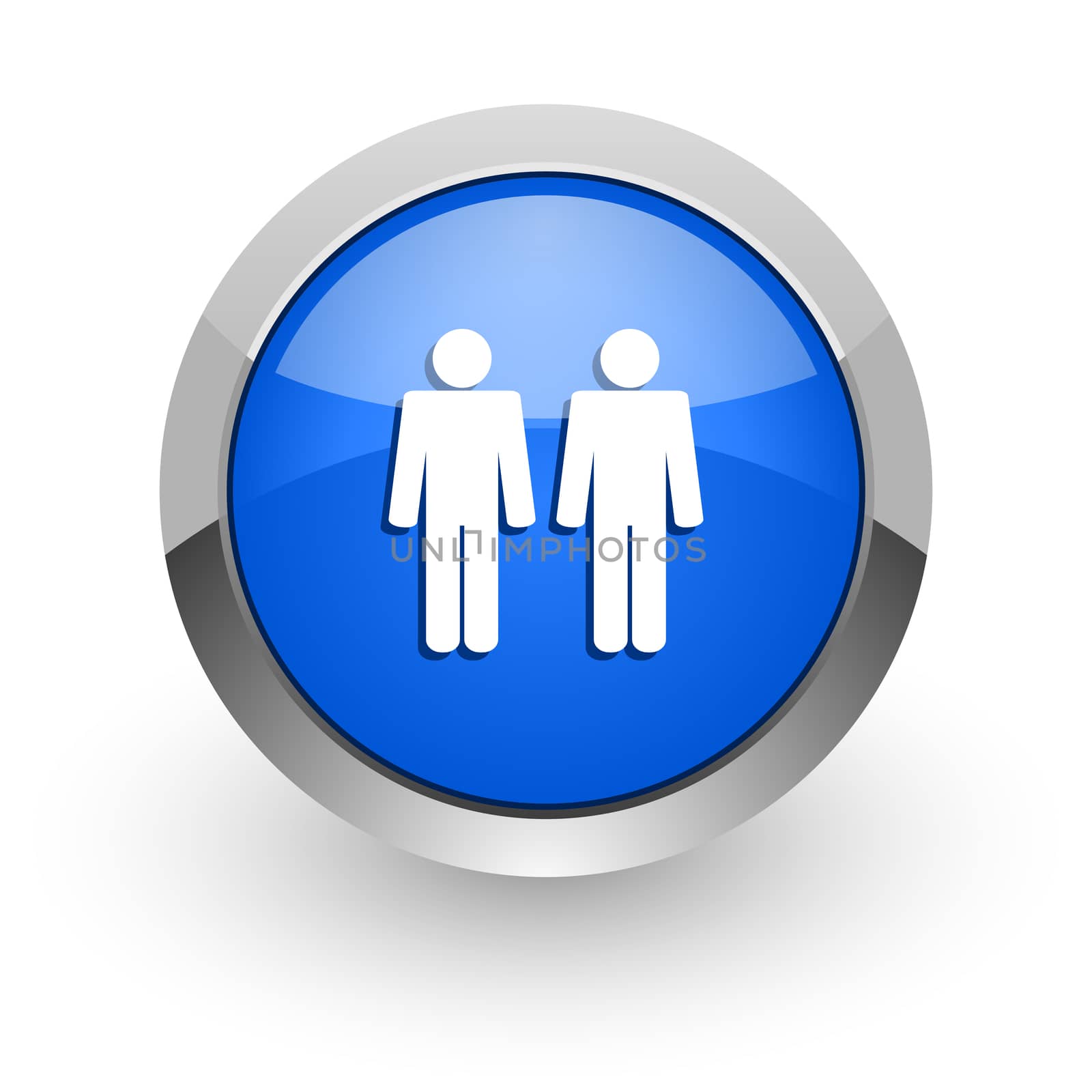 blue glossy web icon