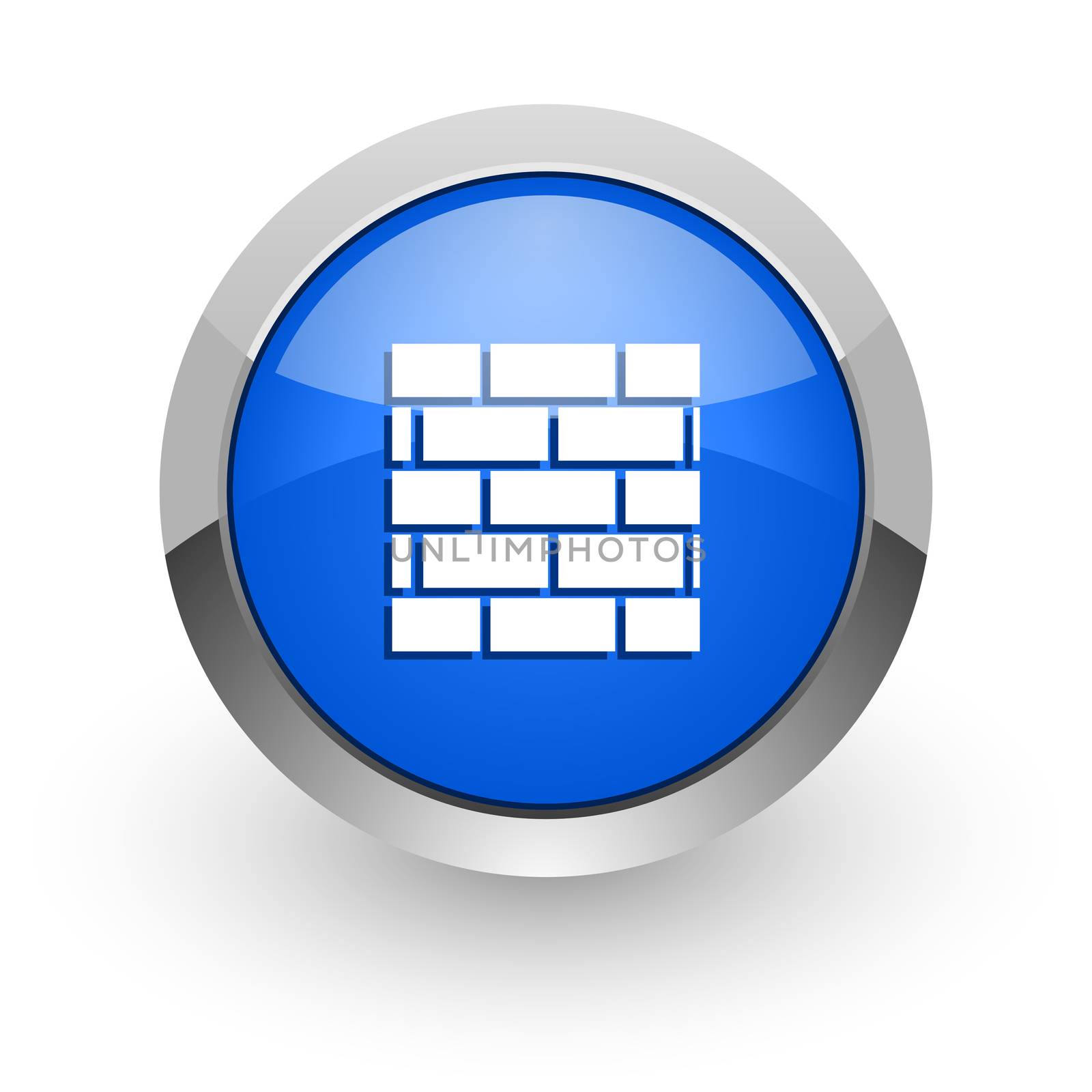 blue glossy web icon