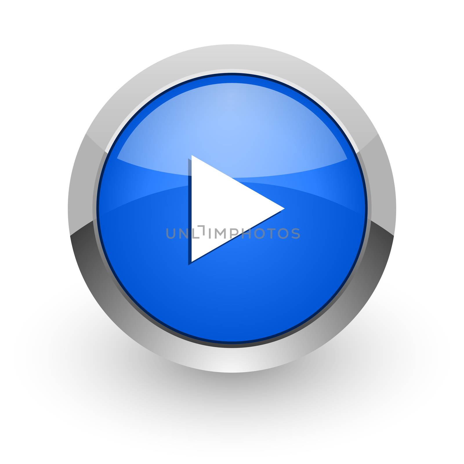 blue glossy web icon