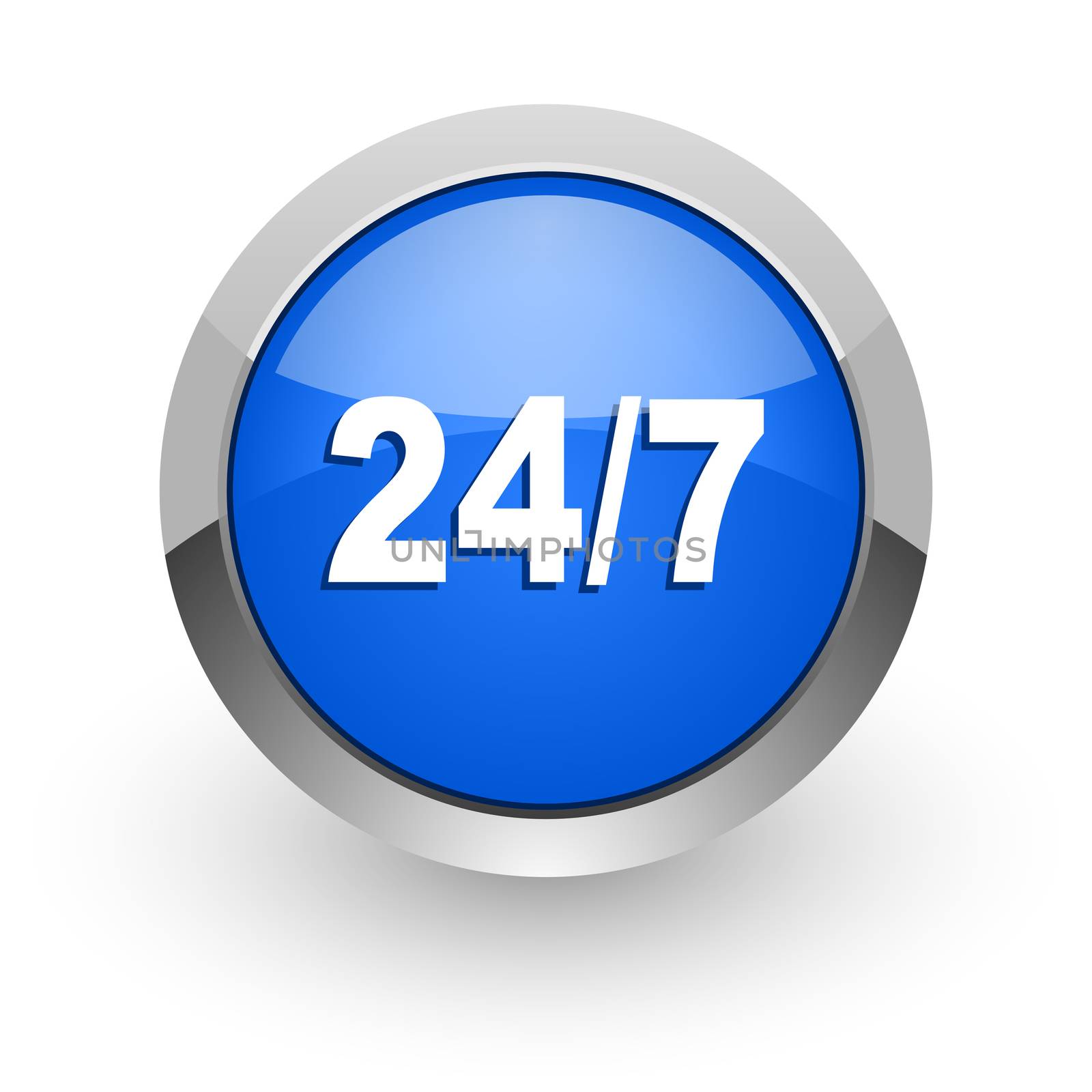 blue glossy web icon
