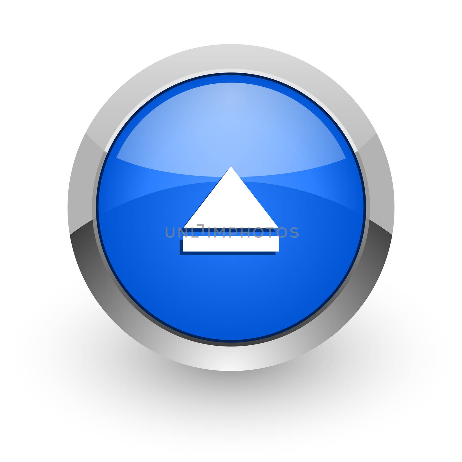 blue glossy web icon