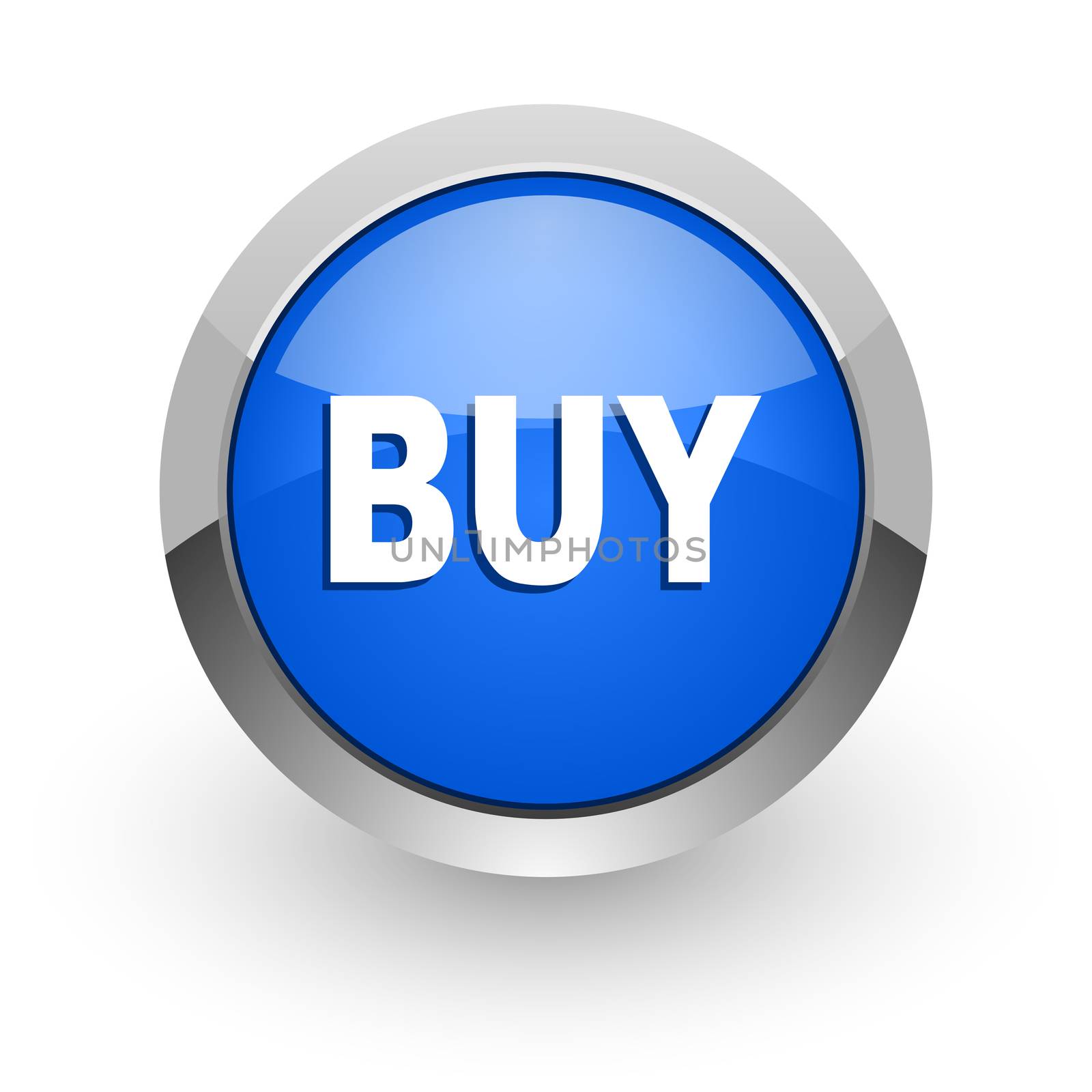 blue glossy web icon
