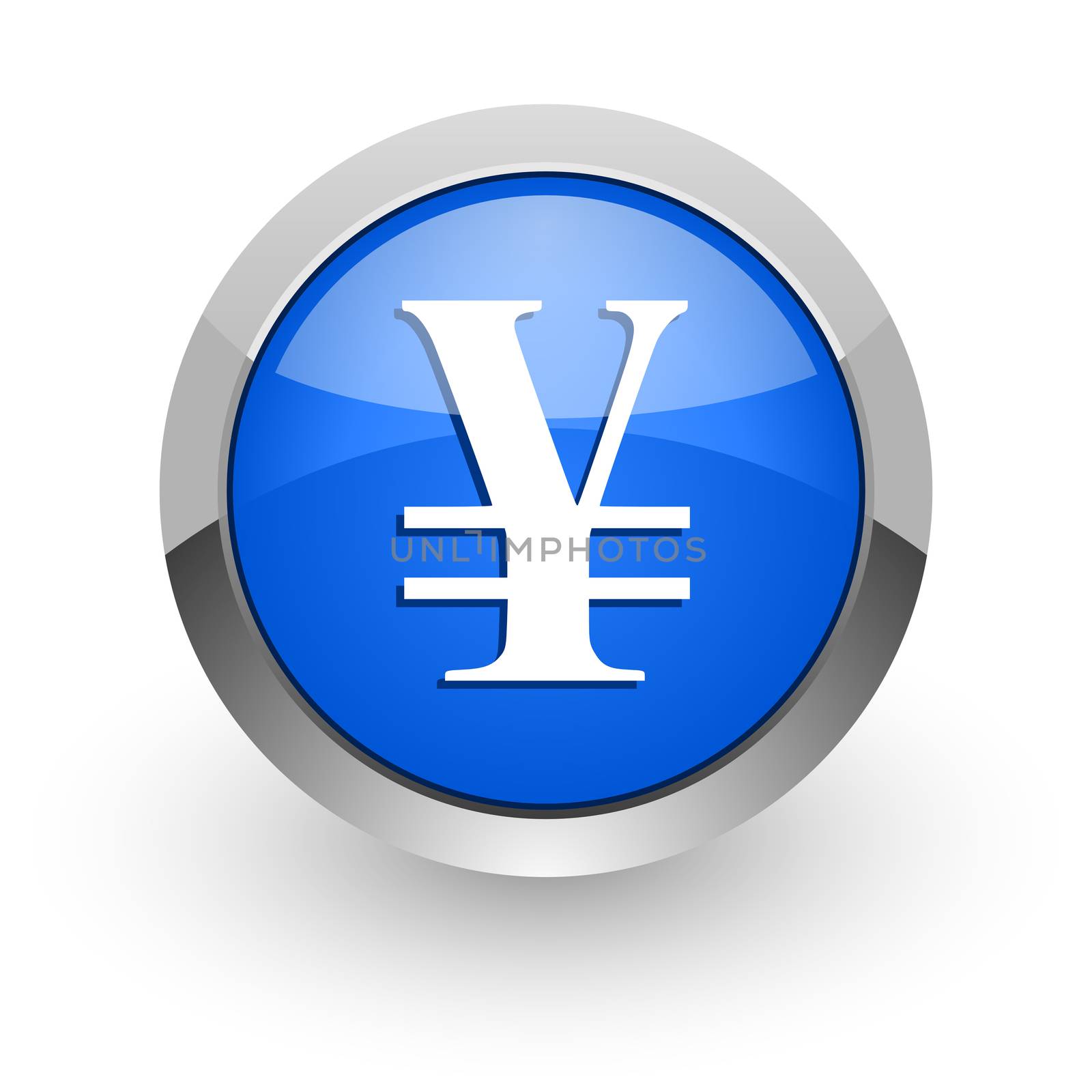blue glossy web icon