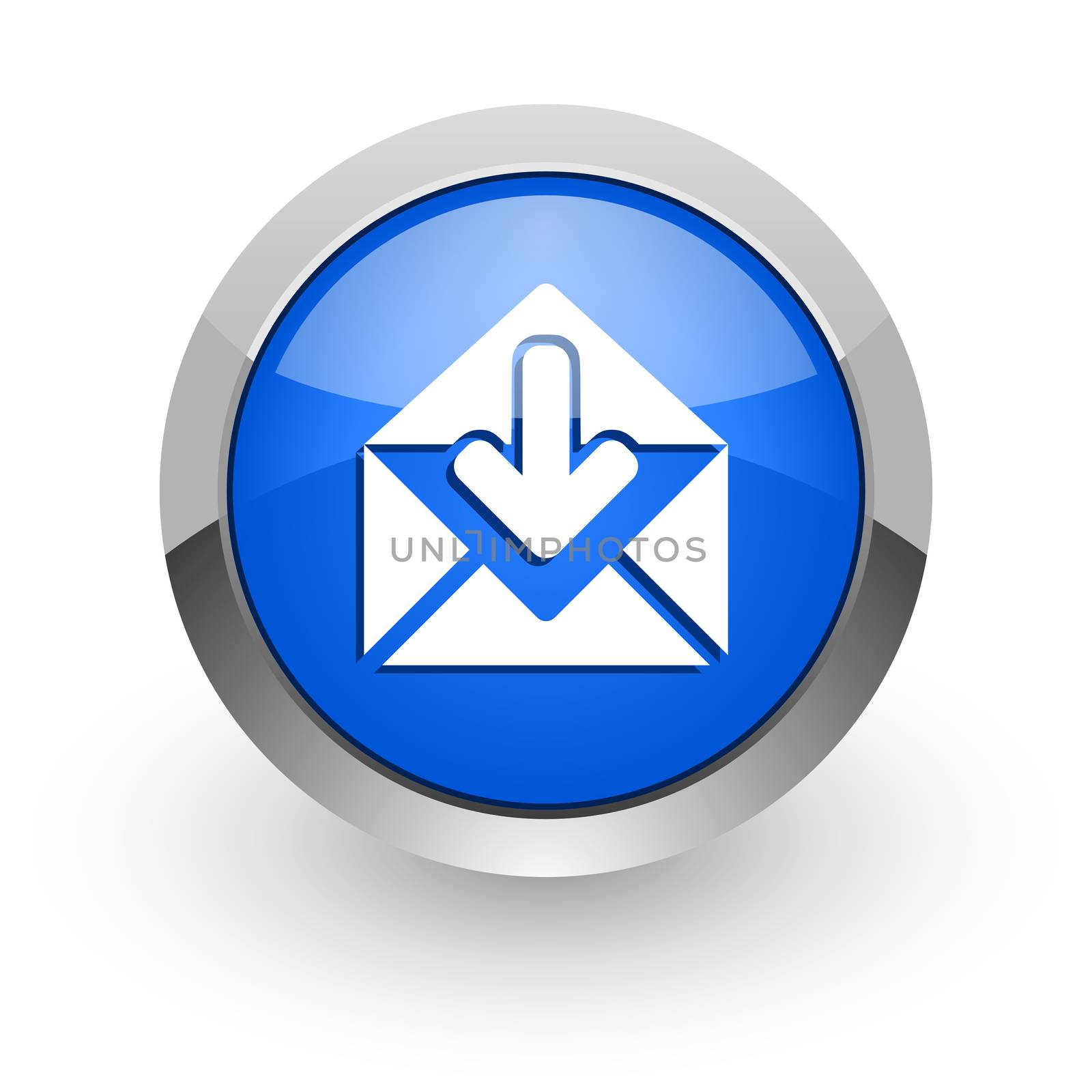 blue glossy web icon