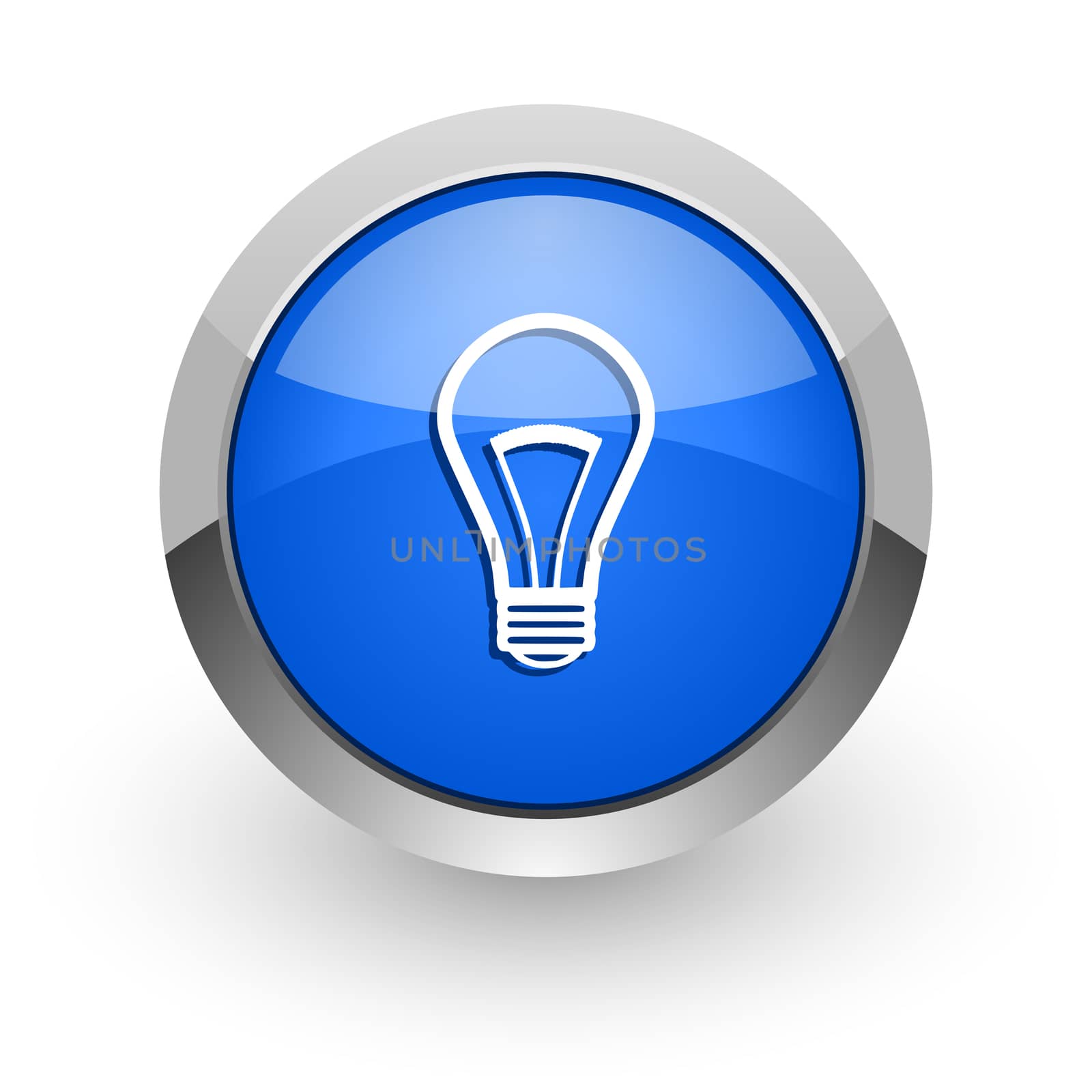 blue glossy web icon
