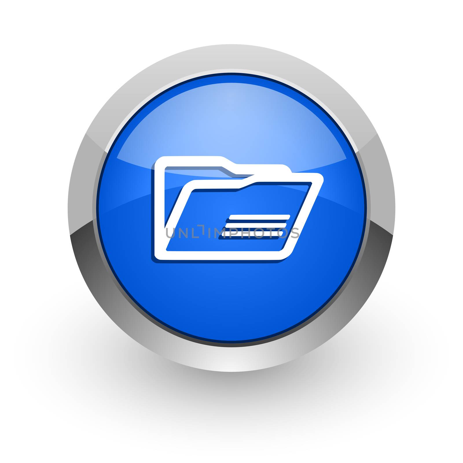 blue glossy web icon