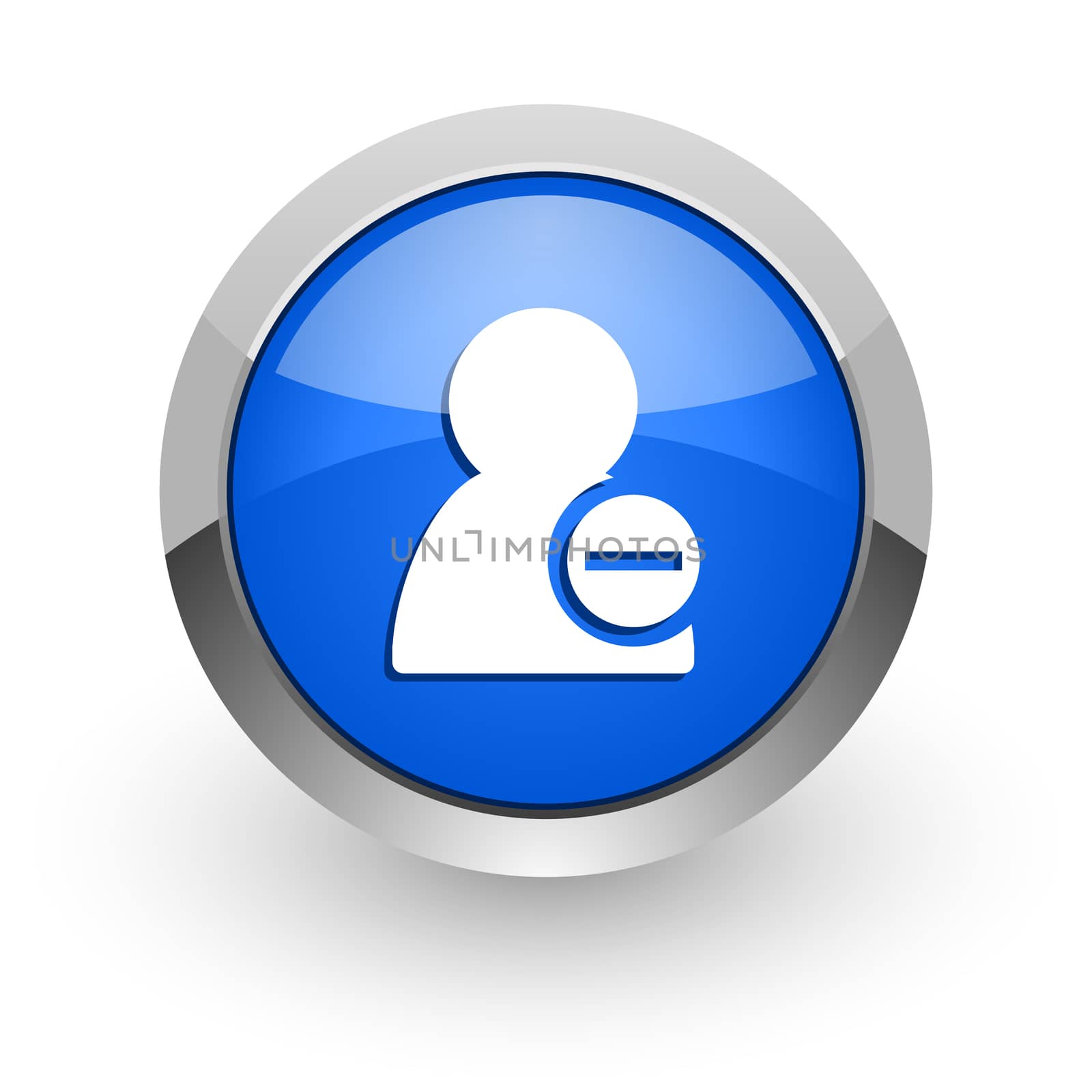 blue glossy web icon