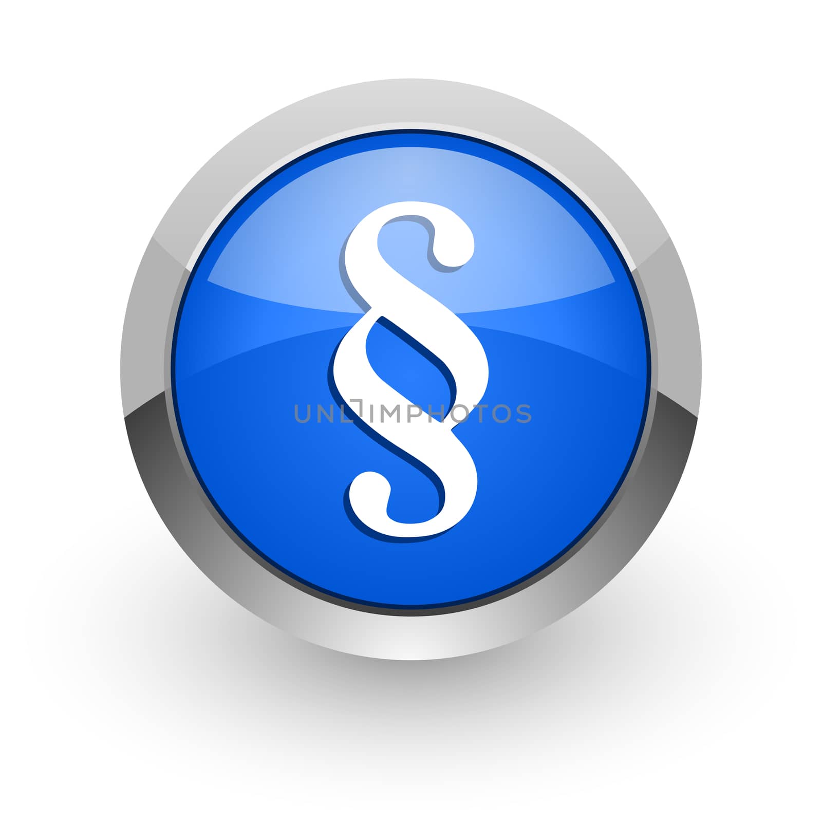 blue glossy web icon