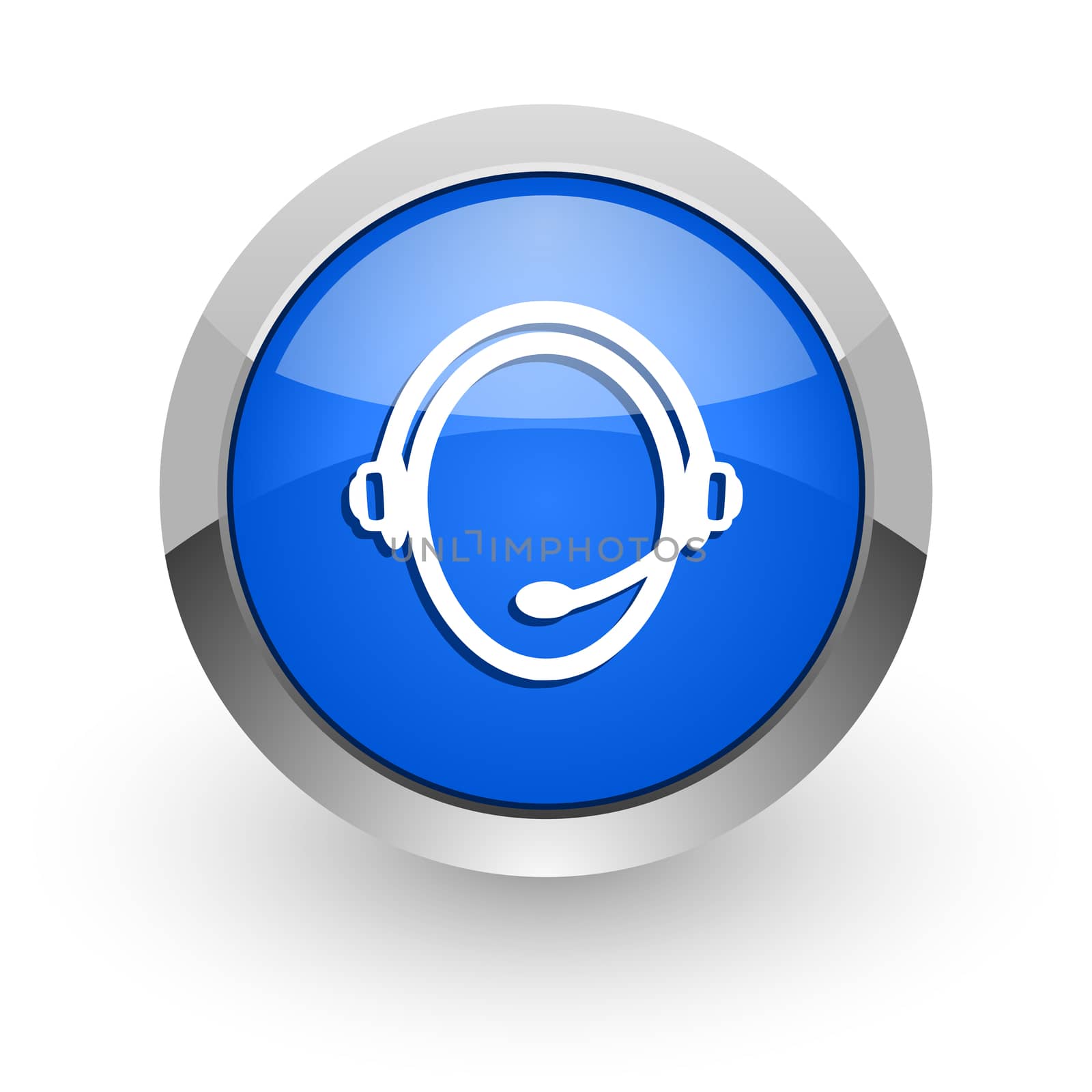 blue glossy web icon