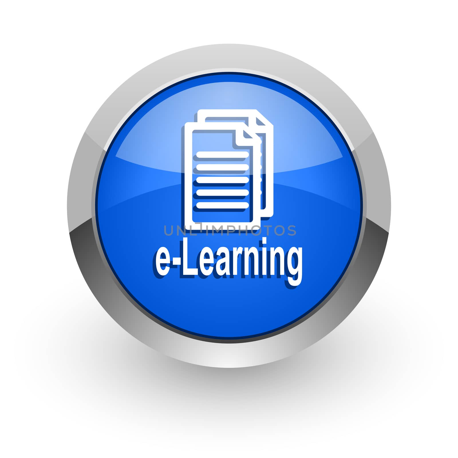 blue glossy web icon