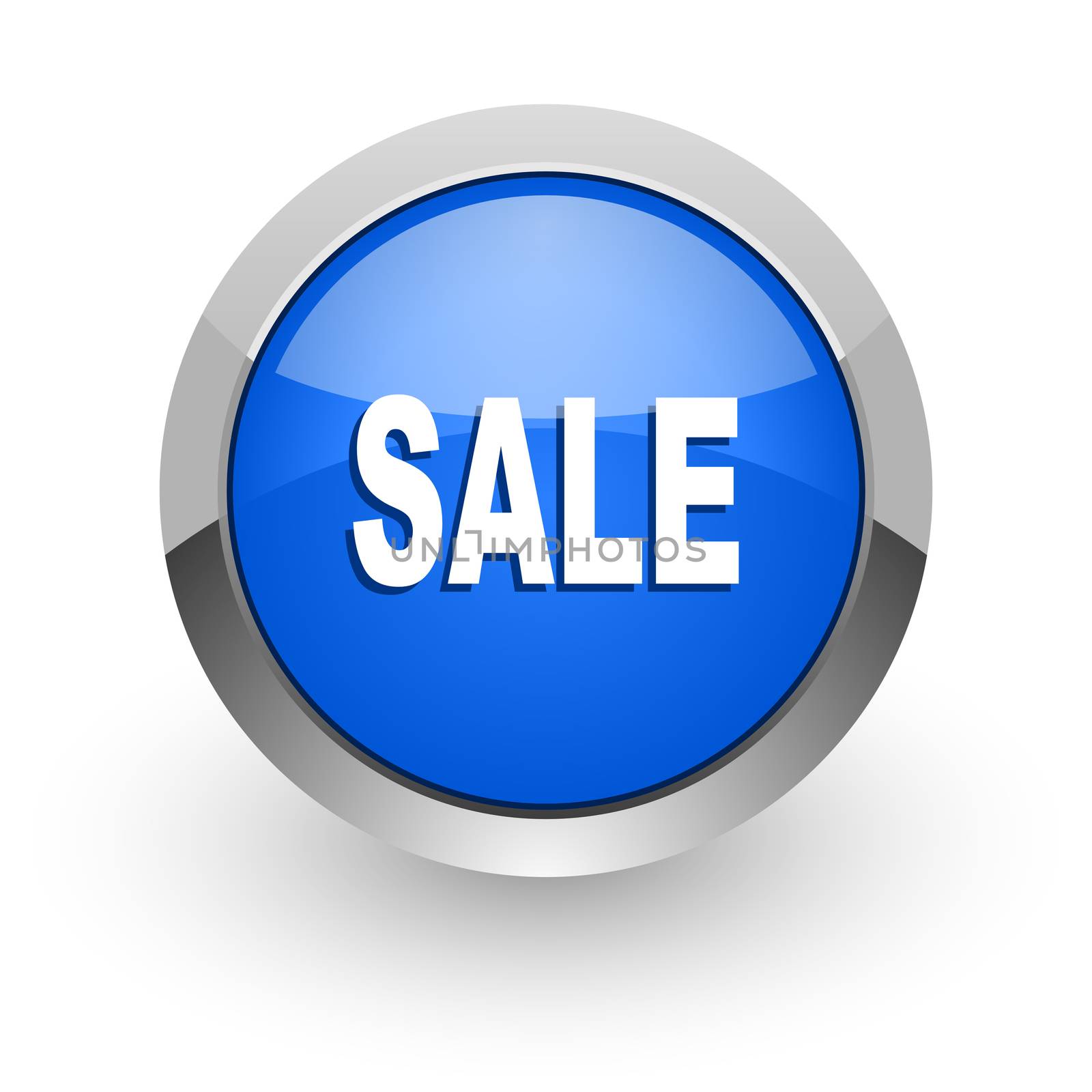 blue glossy web icon
