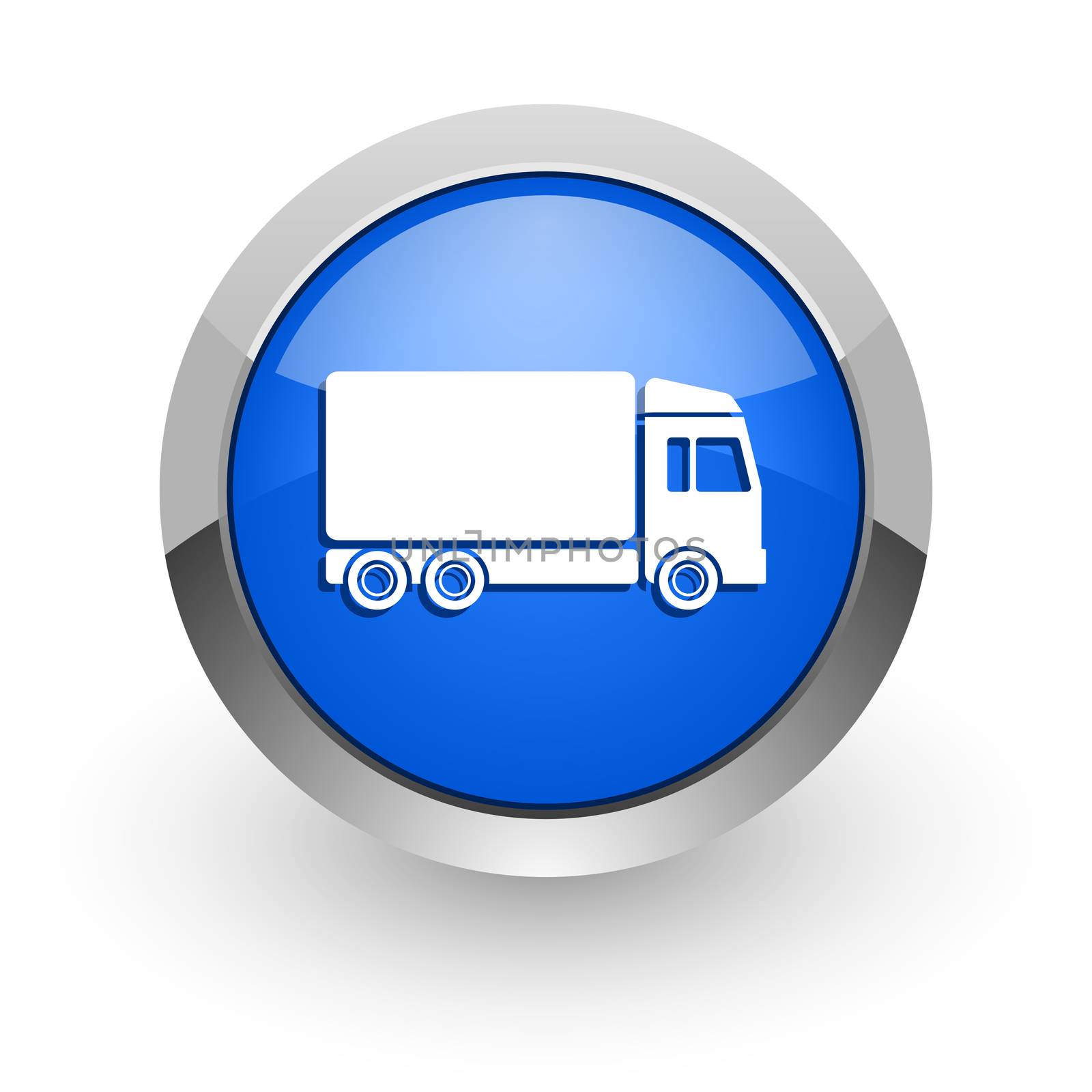 blue glossy web icon