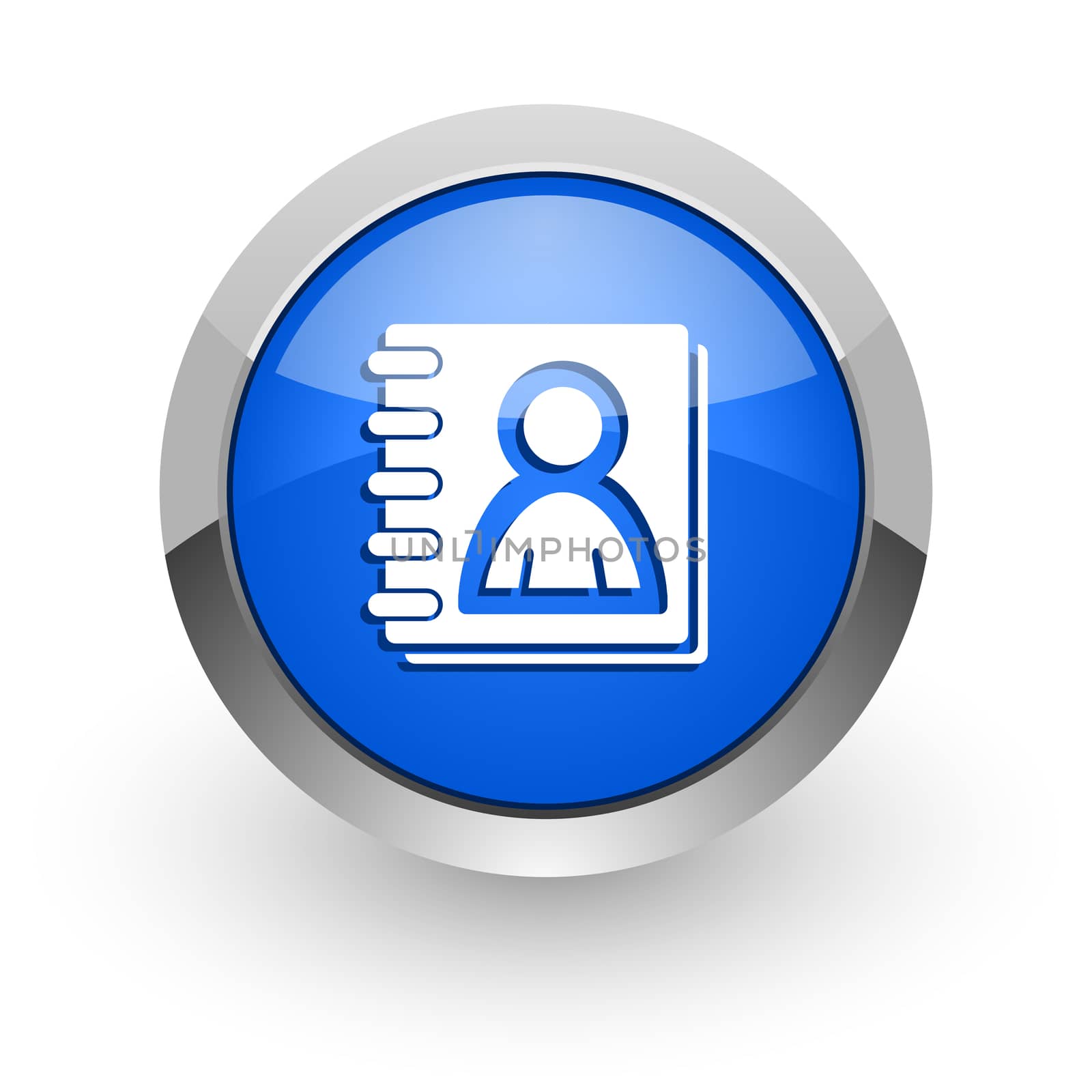 blue glossy web icon
