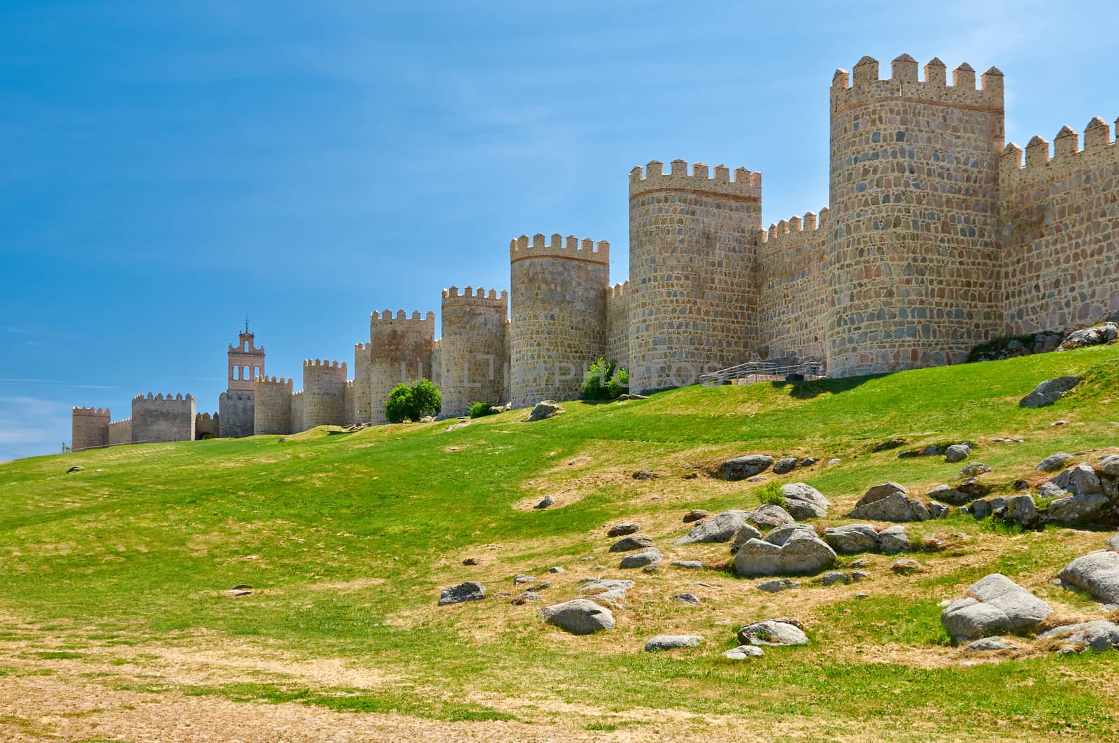 Ancient wall of Avila, Spain
