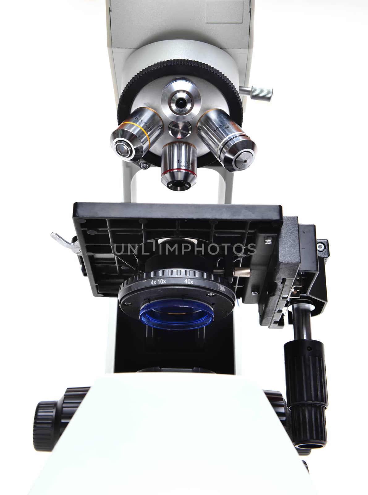 microscope isolated on white background