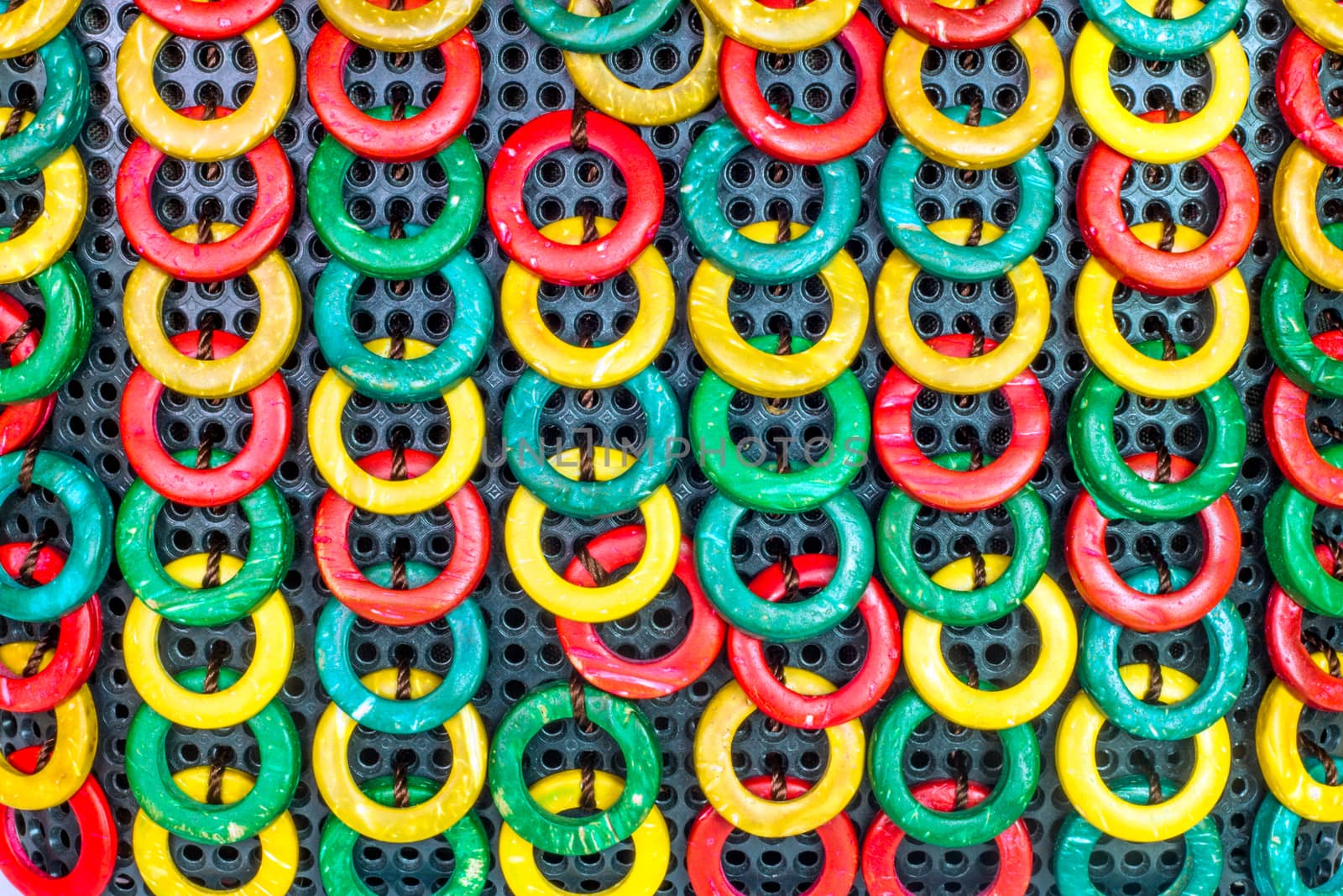 sorted circle multicolored ceramic by nitimongkolchai