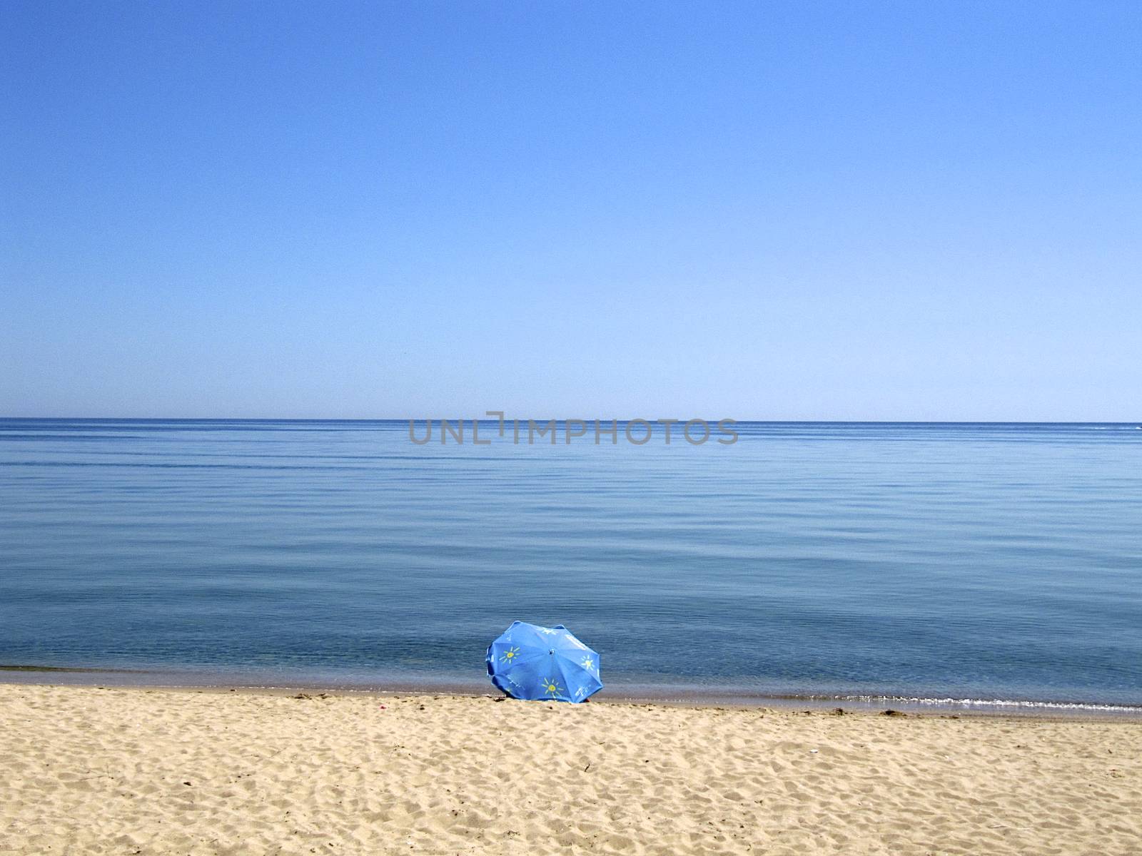 Black Sea with its crystal clear water and blue sky 