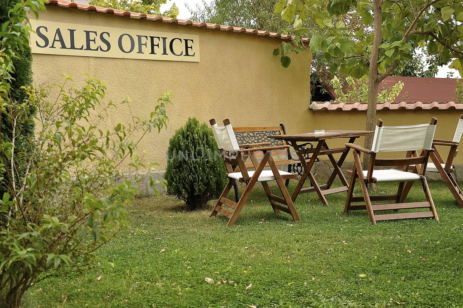 The summer by the Black Sea makes it possible to move the office out into the garden