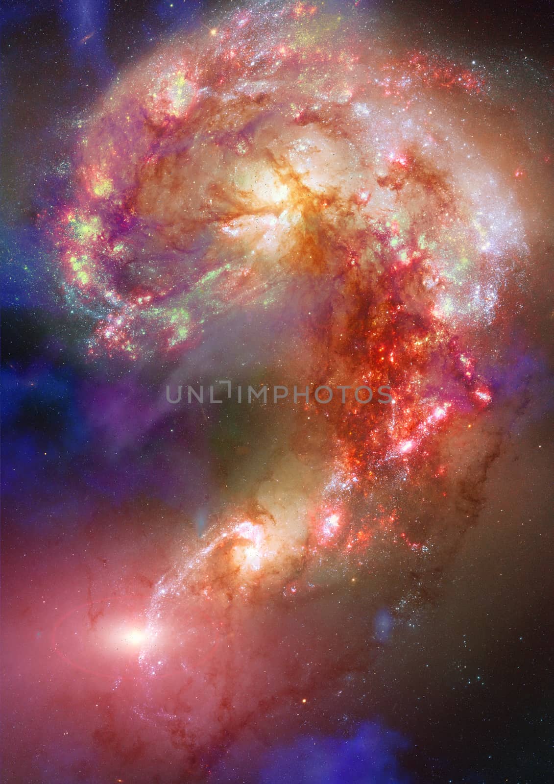 Star field in space a nebulae and a gas congestion. "Elements of this image furnished by NASA".