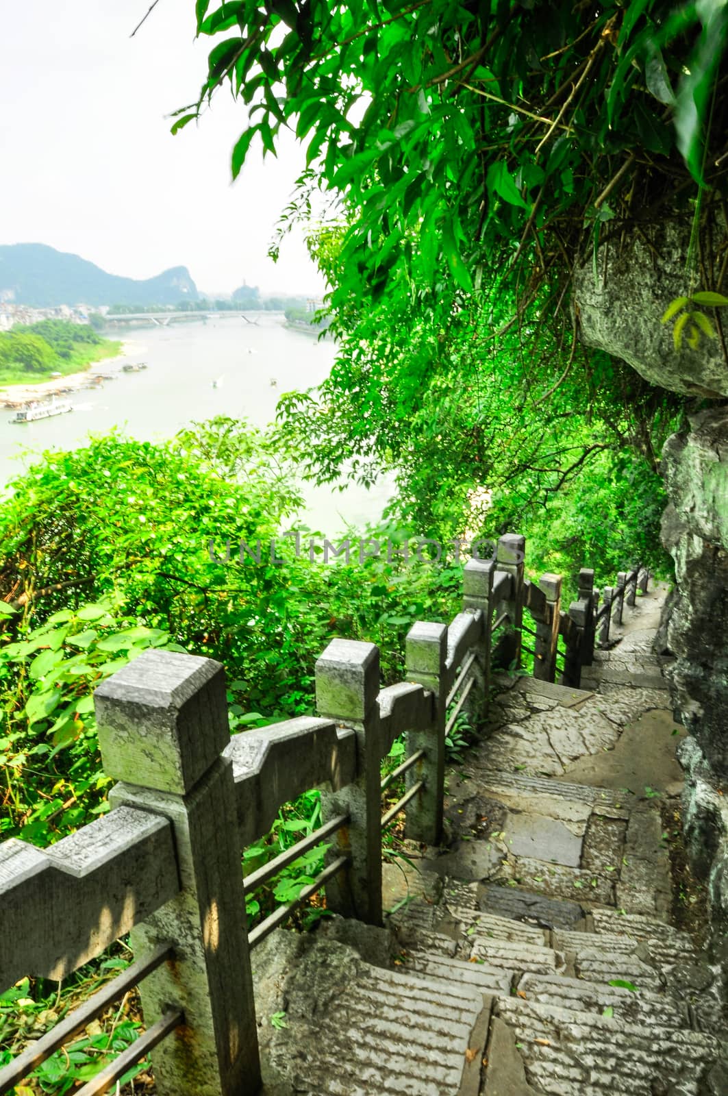 Guillin Seven Star Park and Karst rocks Yangshuo China.