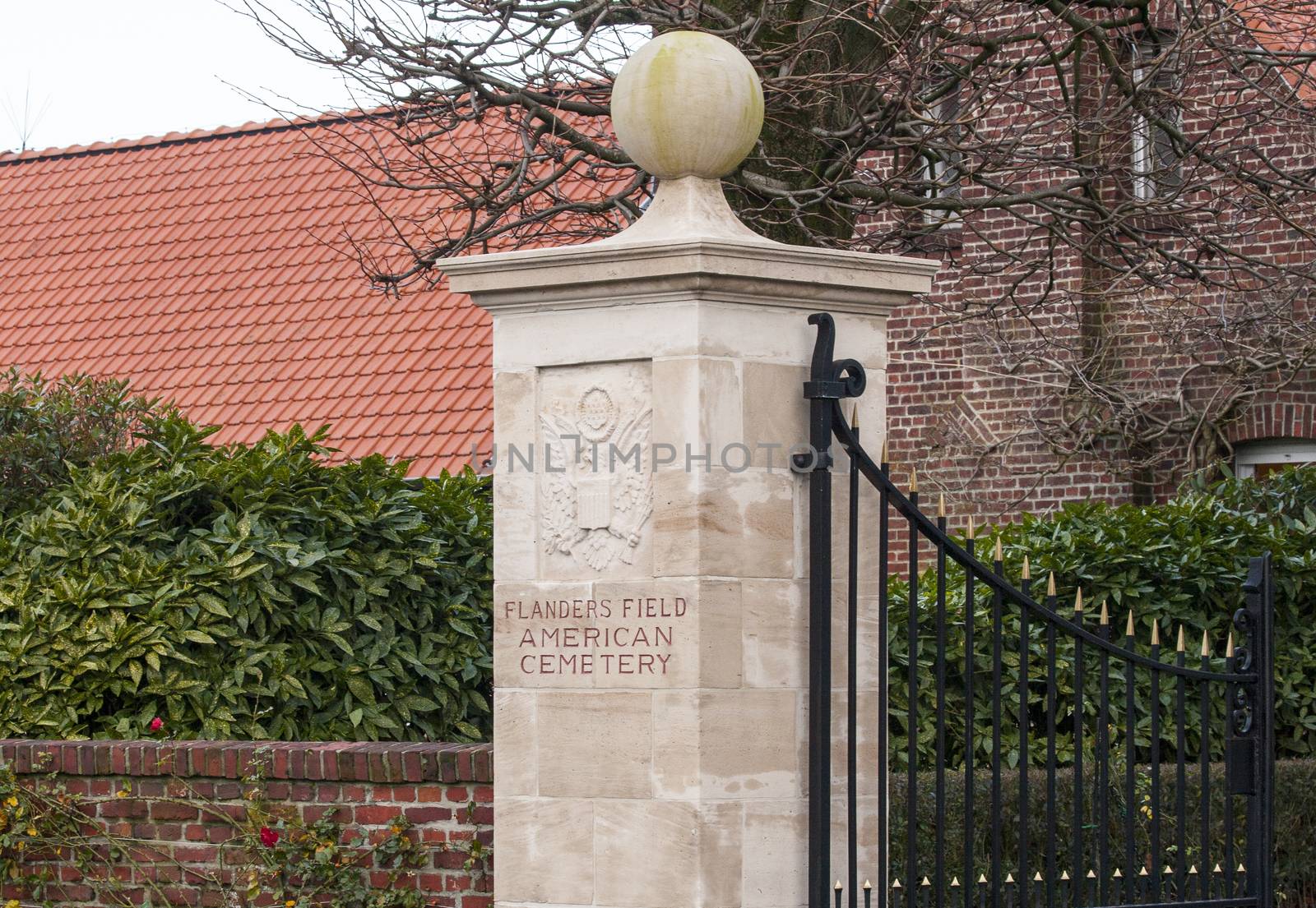 American cemetery Flanders field Belgium Waregem