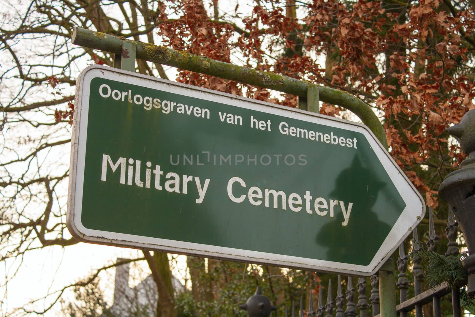  sign military cemetery flanders fileds belgium world war