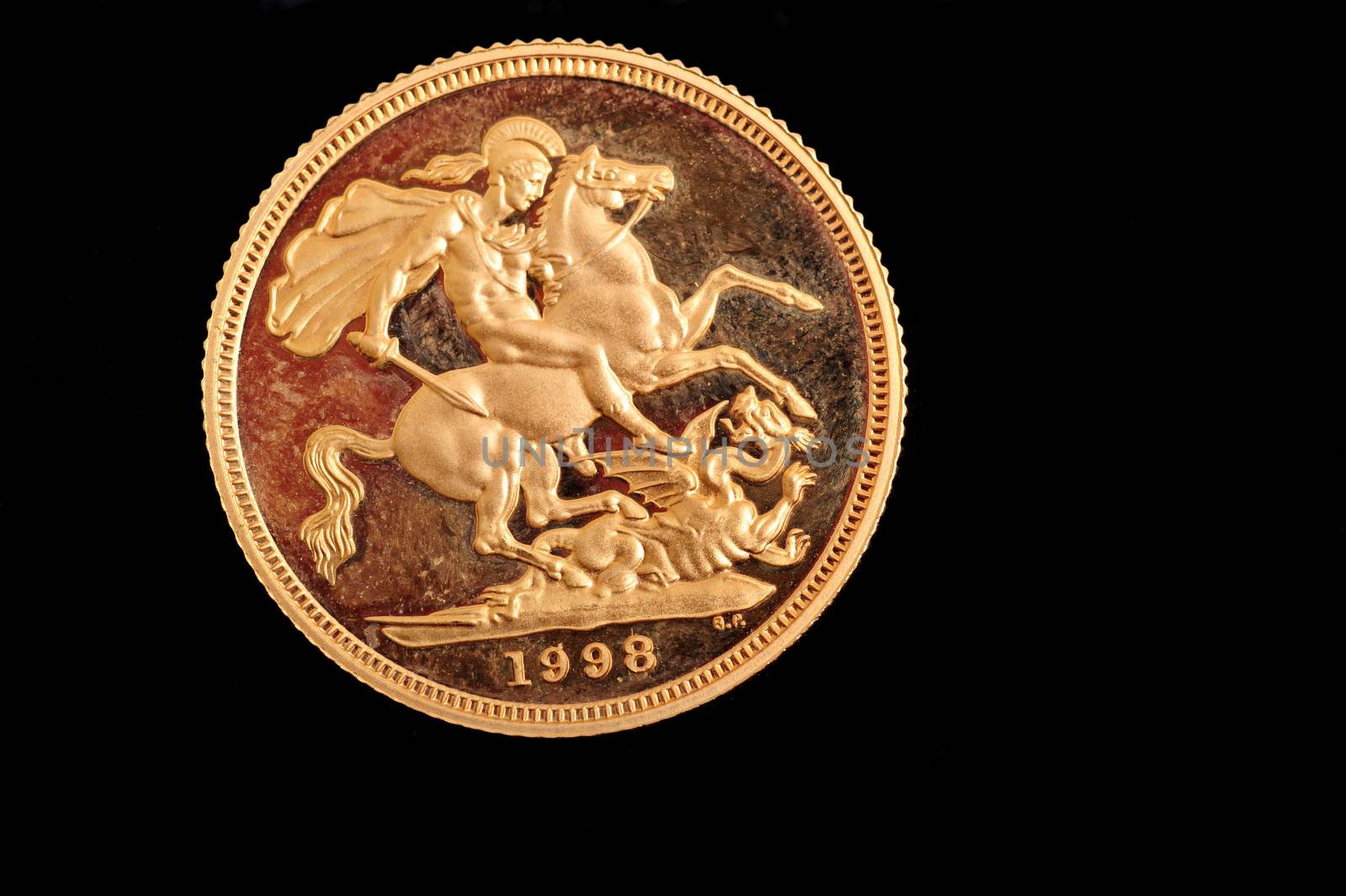 Gold Sovereign Coin by seawaters