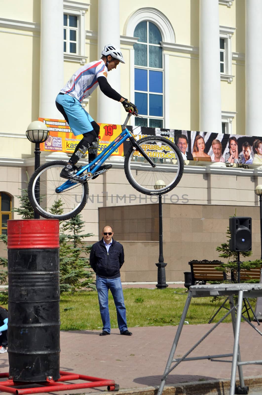 Mikhail Sukhanov – the champion of Russia on a cycle trial, acts in Tyumen on a holiday the City Day 26.07.2014г.