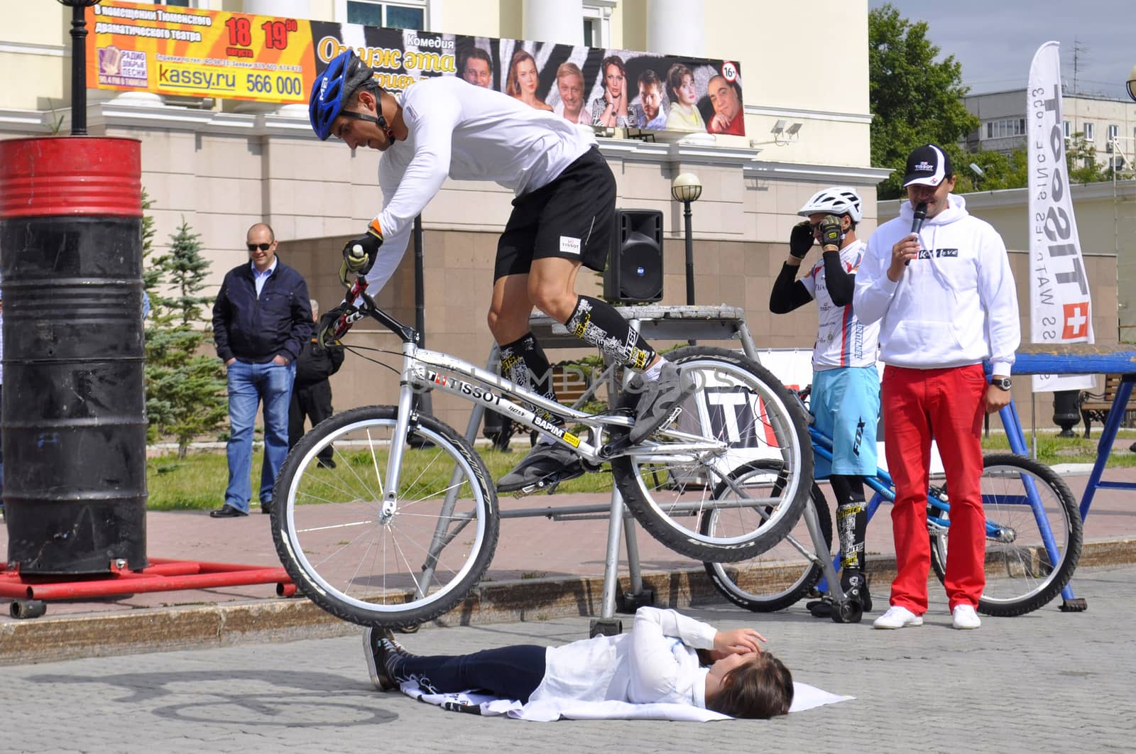 Timur Ibragimov � the champion of Russia on a cycle trial, acts in Tyumen on a holiday the City Day 26.07.2014�