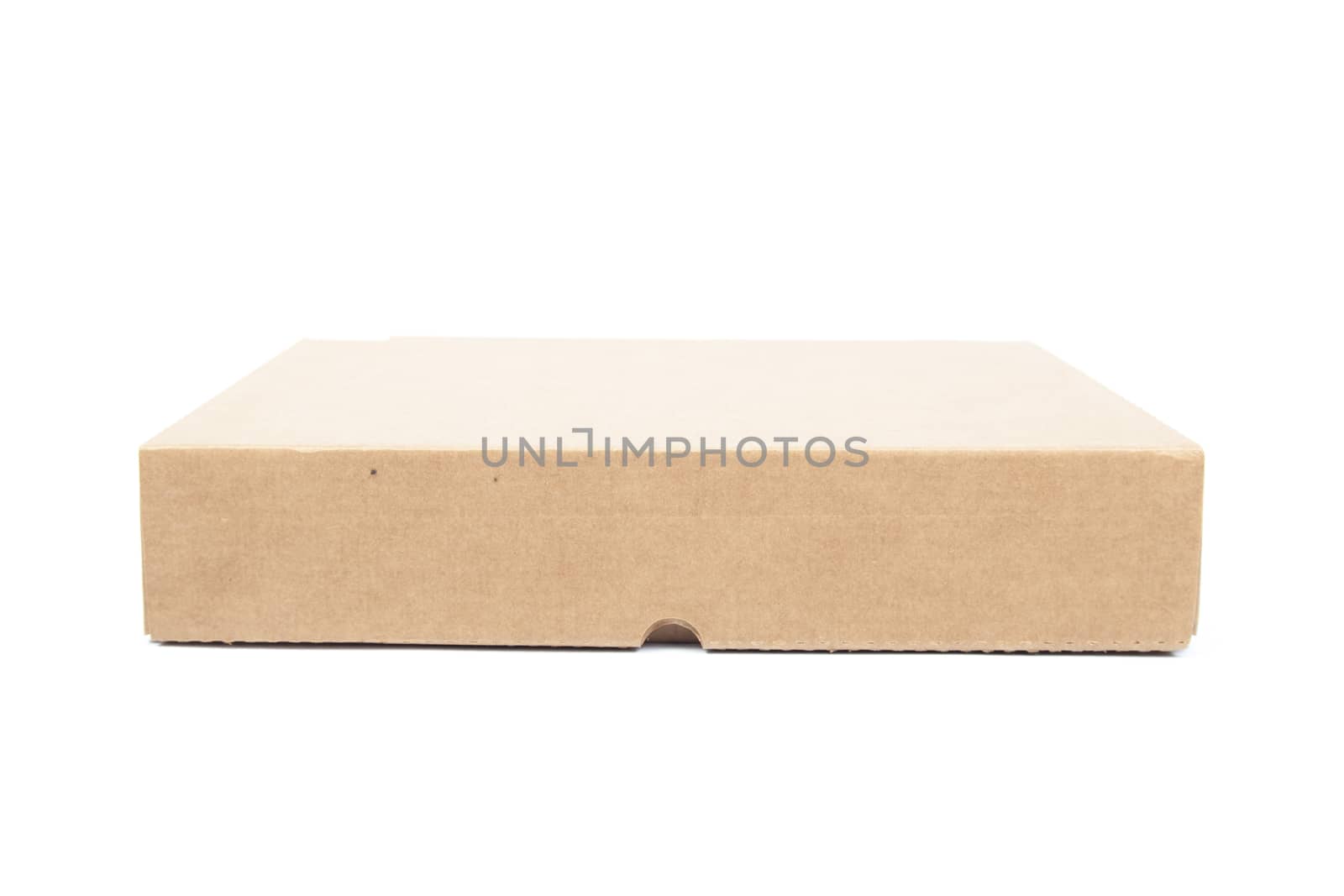 One brown carton on white isolated background. box on white isolated background.