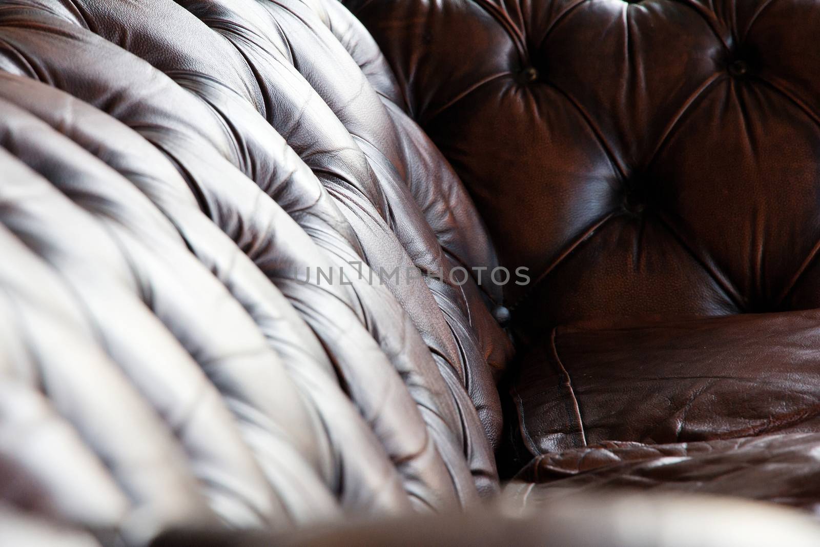 Close up of luxury leather