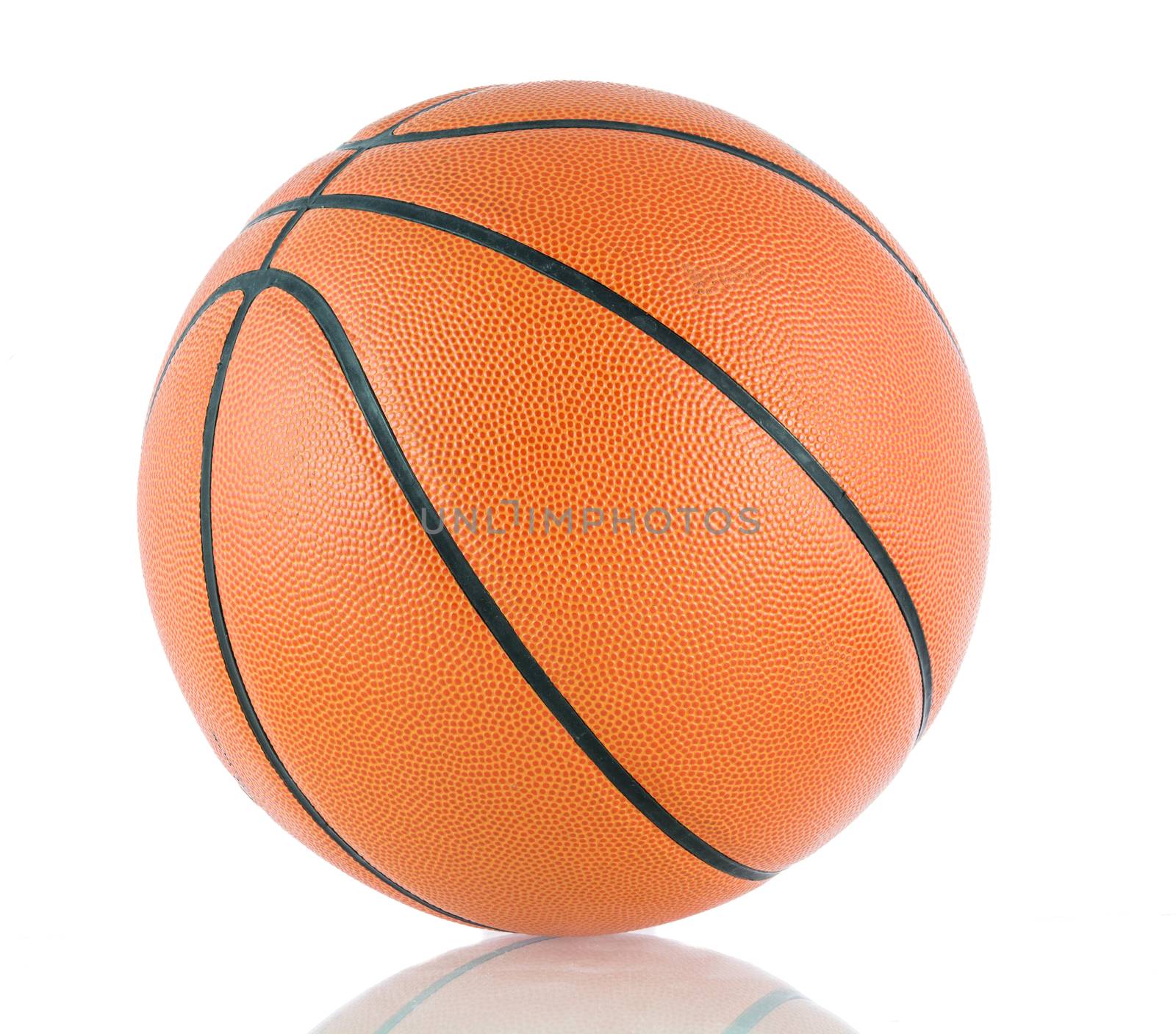 Ball for the game in basketball isolate on over white background