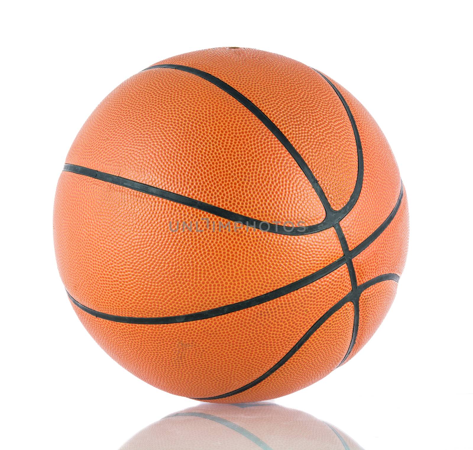 Ball for the game in basketball isolate on over white background