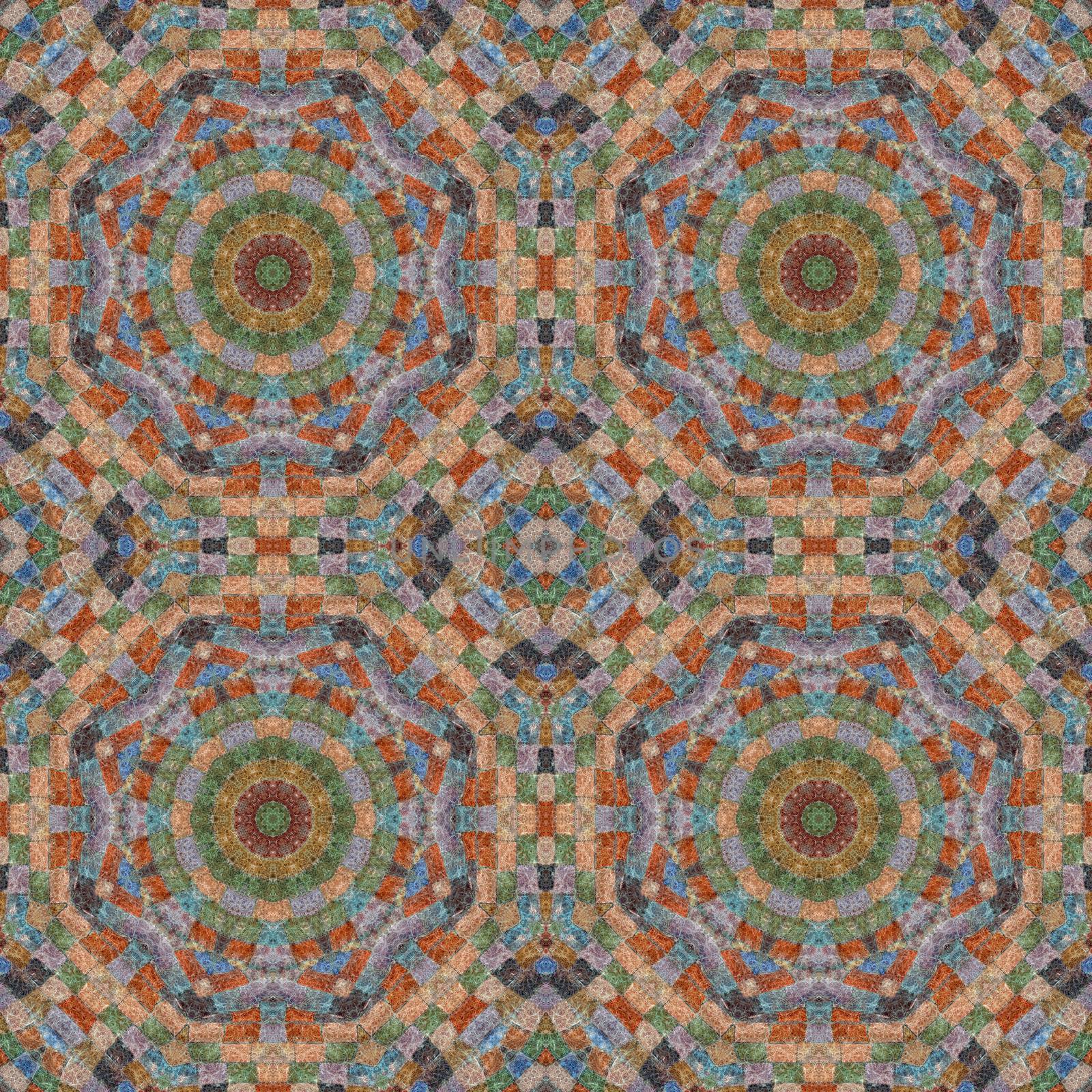 Abstract artistic background, seamless abstract pattern, mosaic of fabric, colored wool mohair