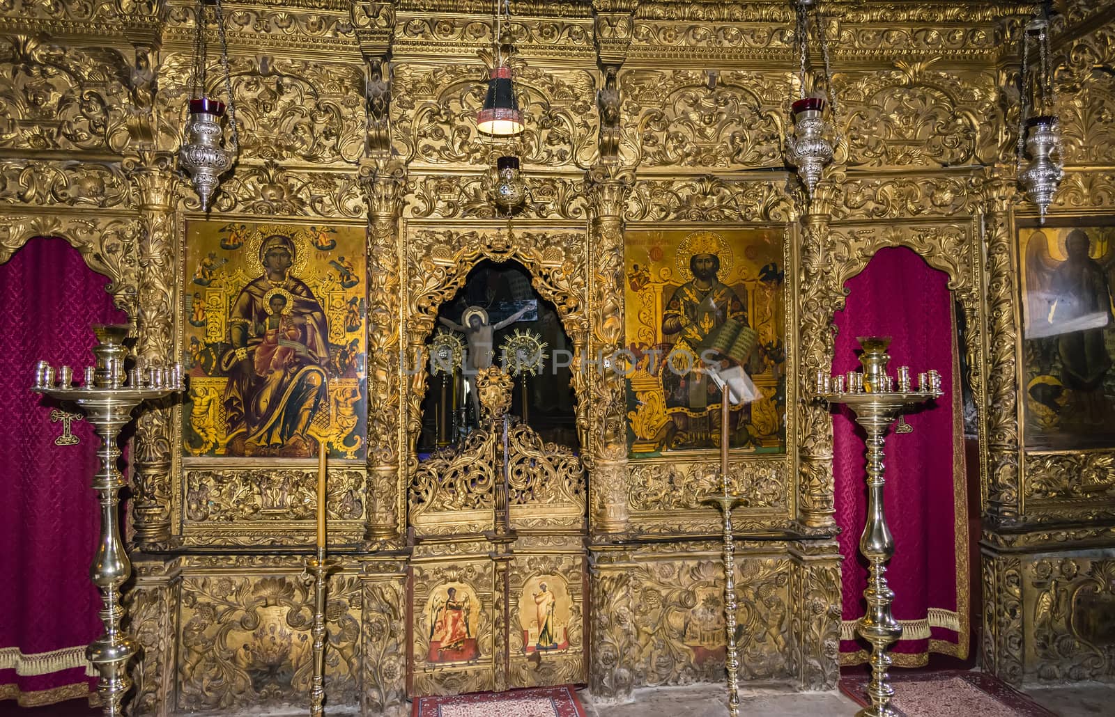 Inside an old Orthodox church