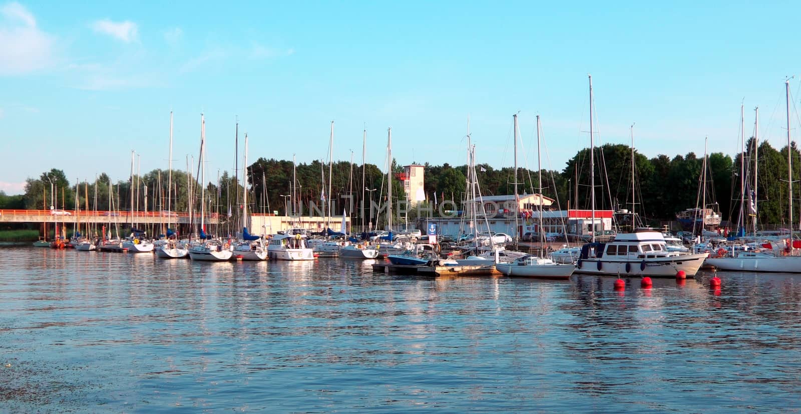 Sea bay with yachts in Pirita, Tallinn, Estonia