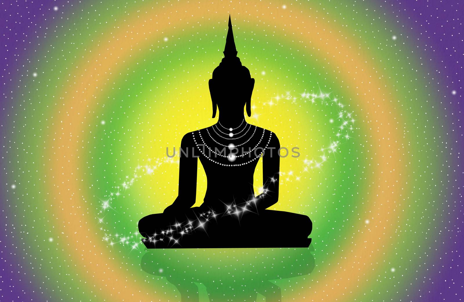 illustration of Buddha