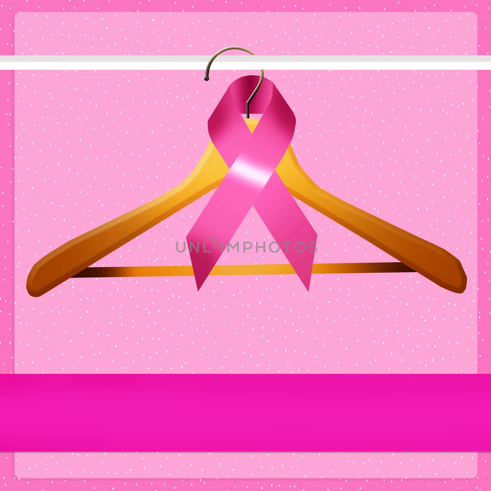 illustration of breast cancer ribbon