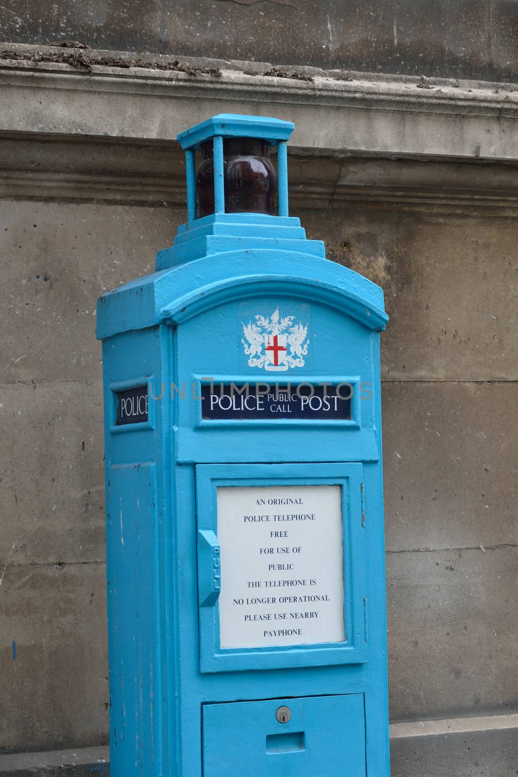 Old fashioned Blue Police box by pauws99