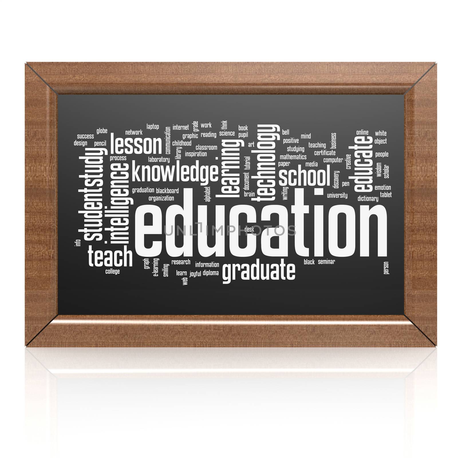Education word on blackboard by tang90246