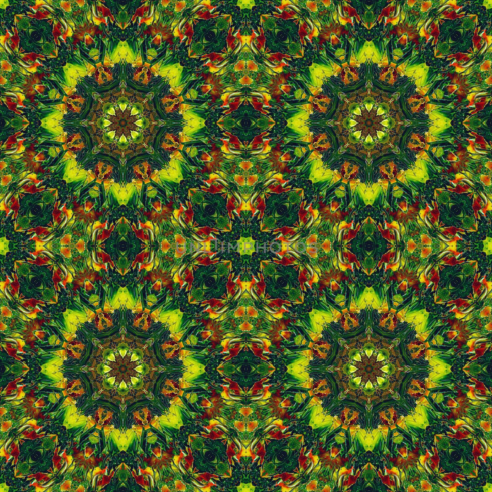 Seamless background, artistic abstract colorful pattern, painting in oils