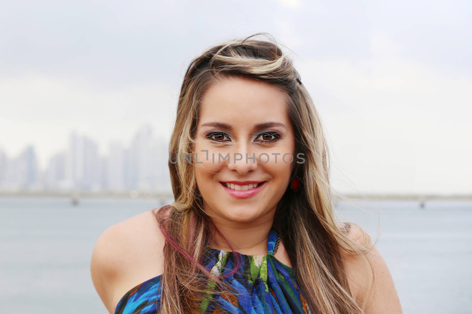 Portrait of a beautiful woman outdoors