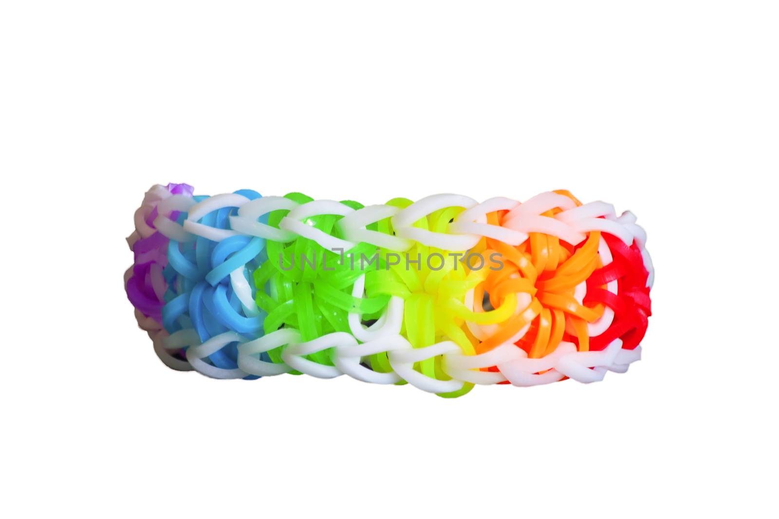 Rainbow loom rubber bands  with colorful fashion bracelet